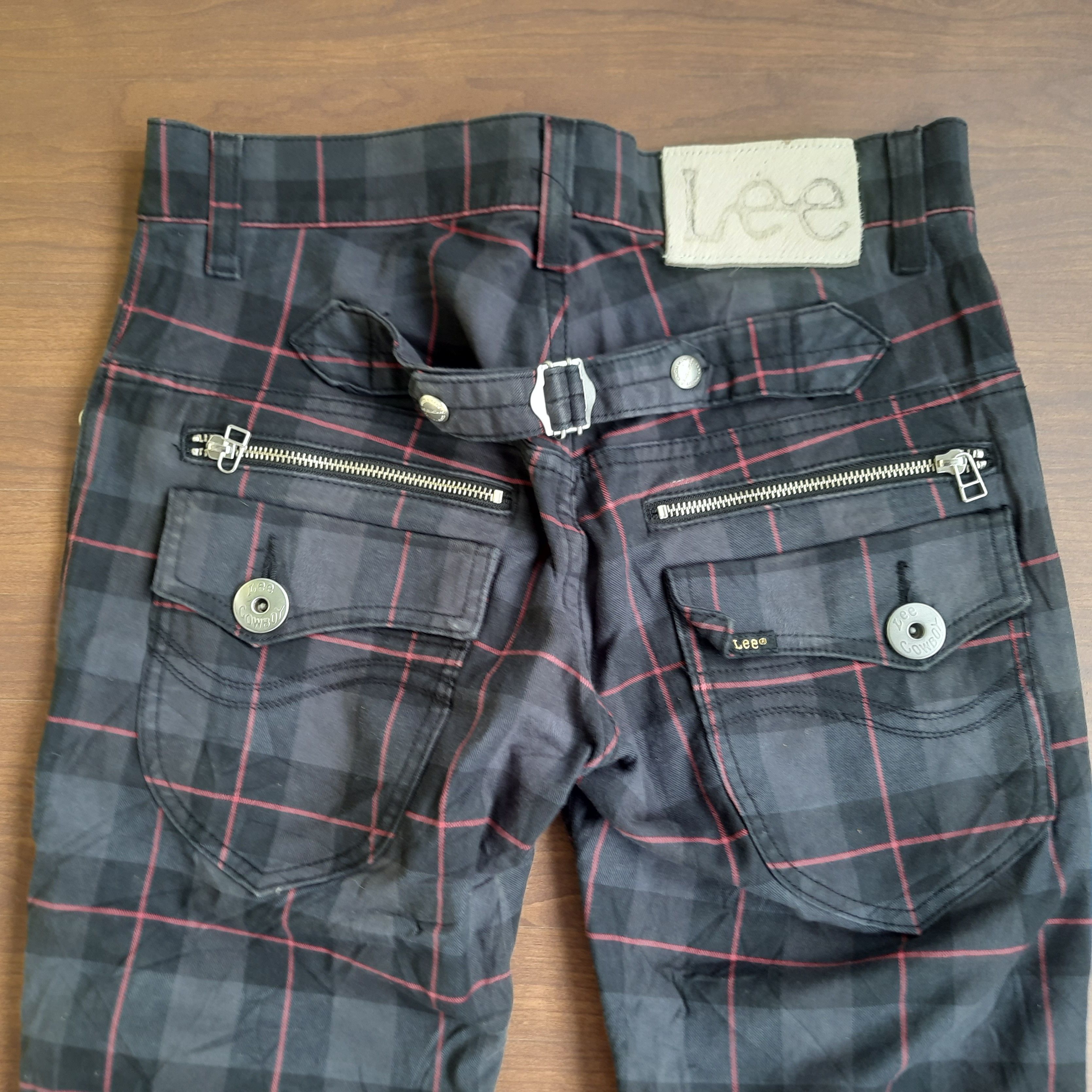 Lee Y2K Lee Cowboy Tartan Pants Punk Grunge Size US 30 / EU 46 - 3 Thumbnail