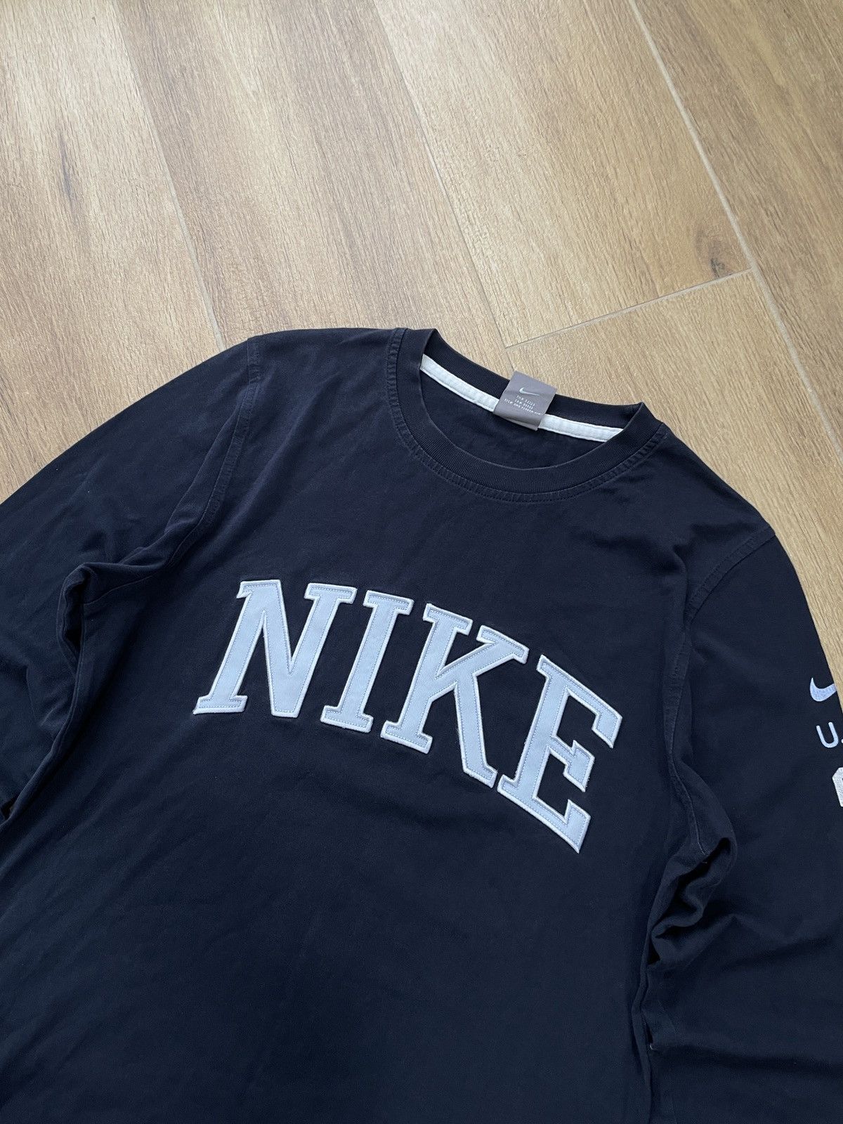 Nike Nike Vintage Long Sleeve Big Logo Japanese Avant Garde Y2K Size US S / EU 44-46 / 1 - 4 Thumbnail