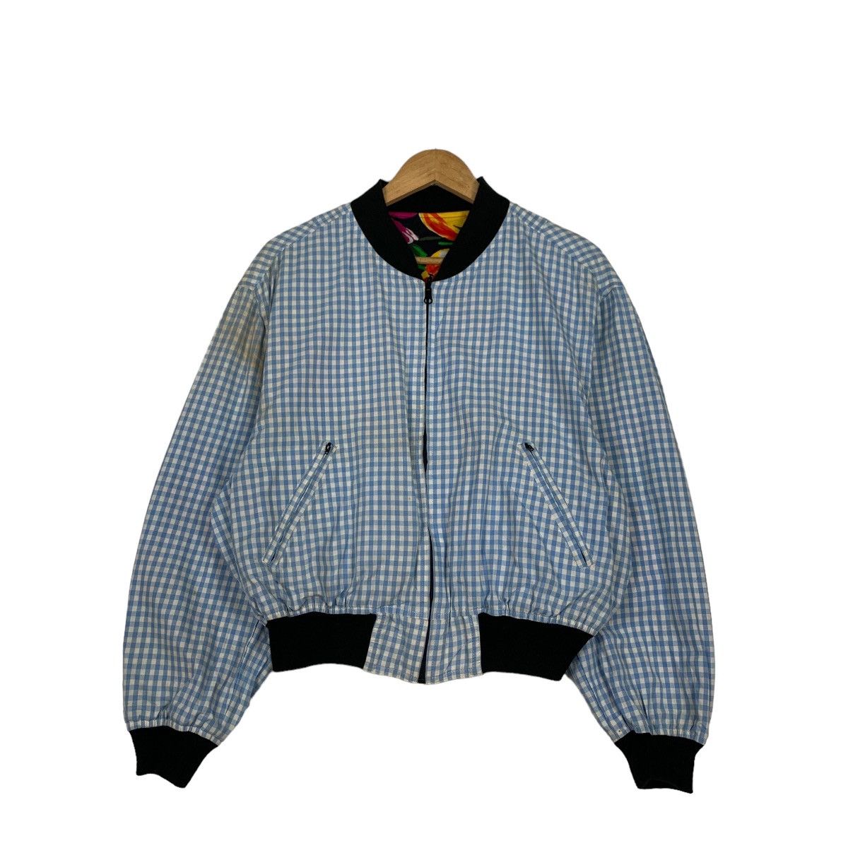 Vintage WORKS CLUB LOUNGE Florals Reversible Bomber Jacket #1137-C52 Size US S / EU 44-46 / 1 - 19 Thumbnail