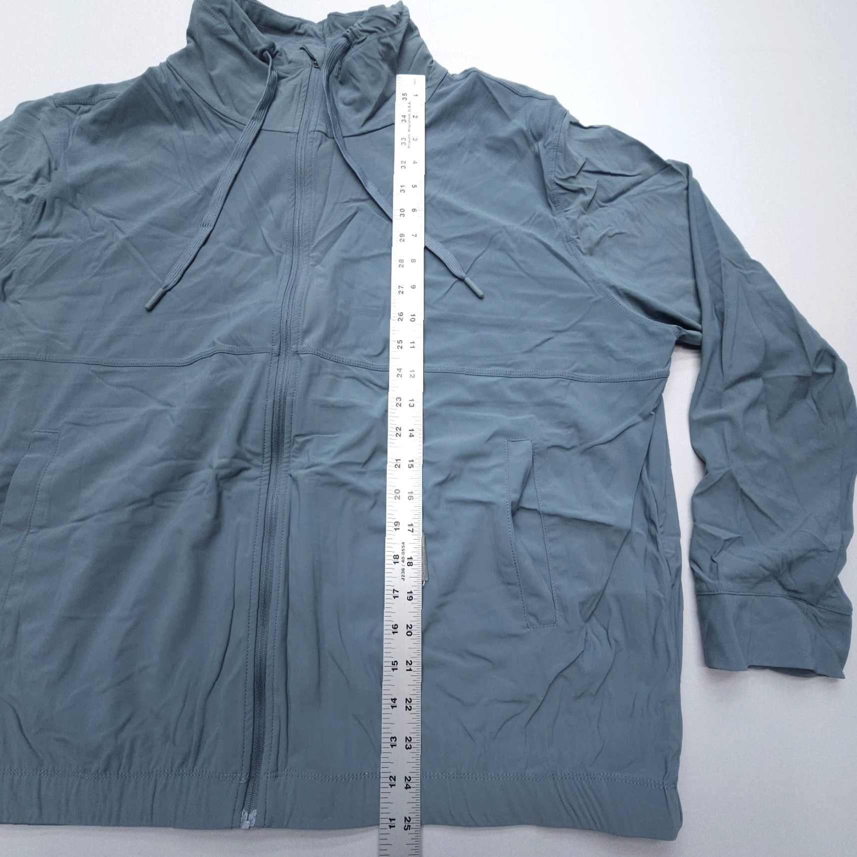 Vintage Kirkland Signature Jacket Shirt Women 2XL Blue Full Zip Lightweight Outdoor Active Stretch Pockets Casual Travel (Mens/Womens) Size XXL / US 16-18 / IT 52-54 - 4 Thumbnail