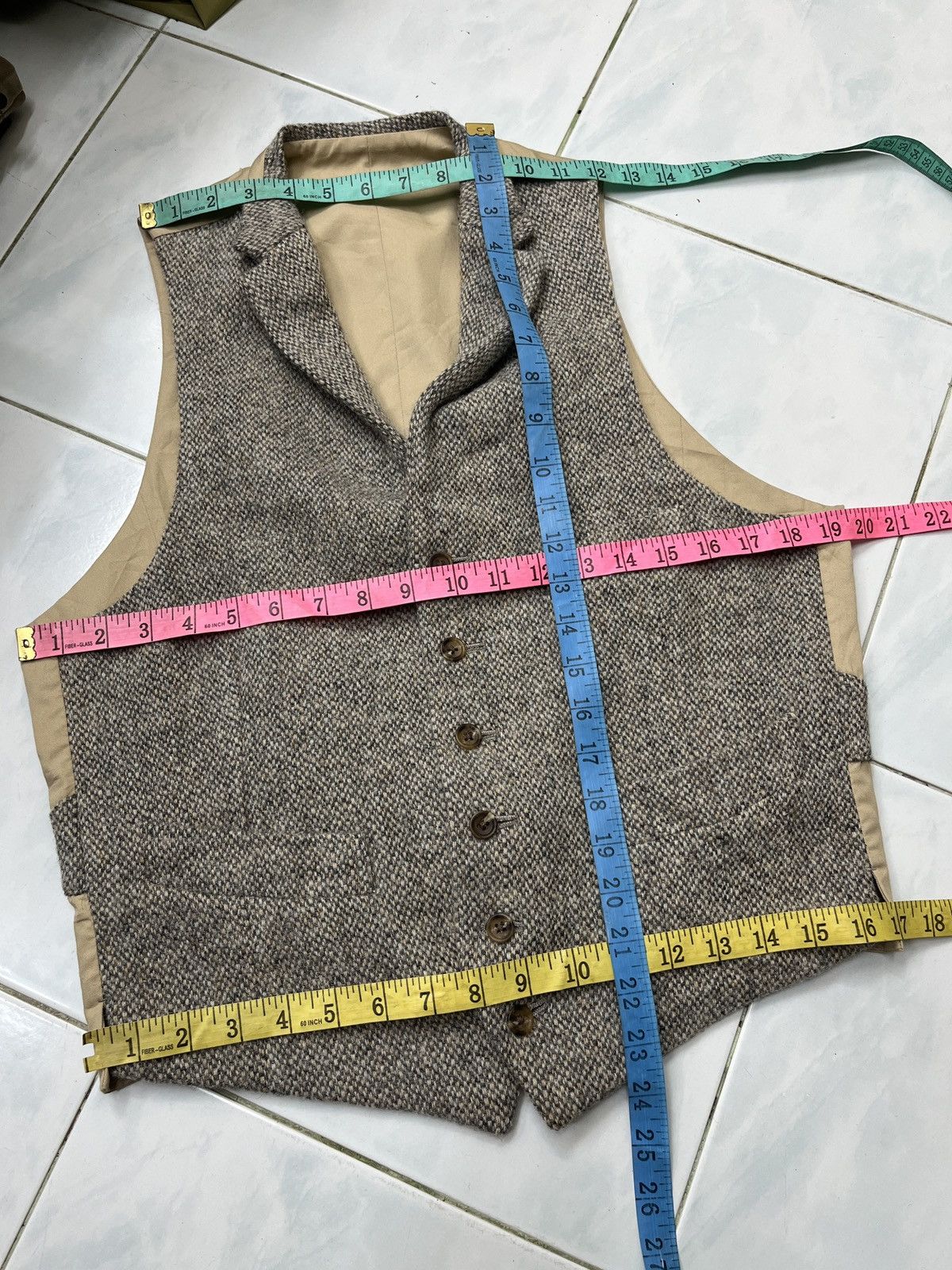 Harris Tweed × Oxxford Clothes 🔥🔥🔥STEALS OXFORD CLASSIC X HARRIS TWEED VEST Size M / US 6-8 / IT 42-44 - 10 Thumbnail