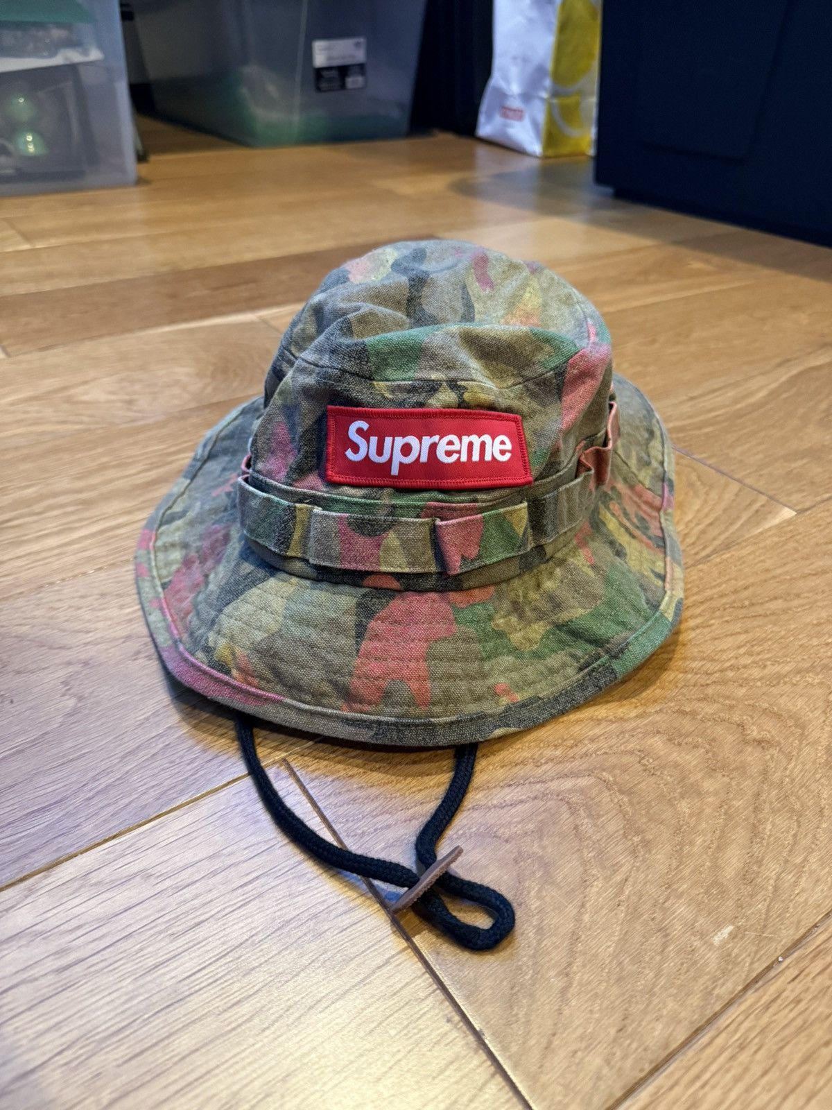 Supreme Supreme Washed Canvas Boonie SS24 “Tan Camo” Size ONE SIZE - 2 Thumbnail