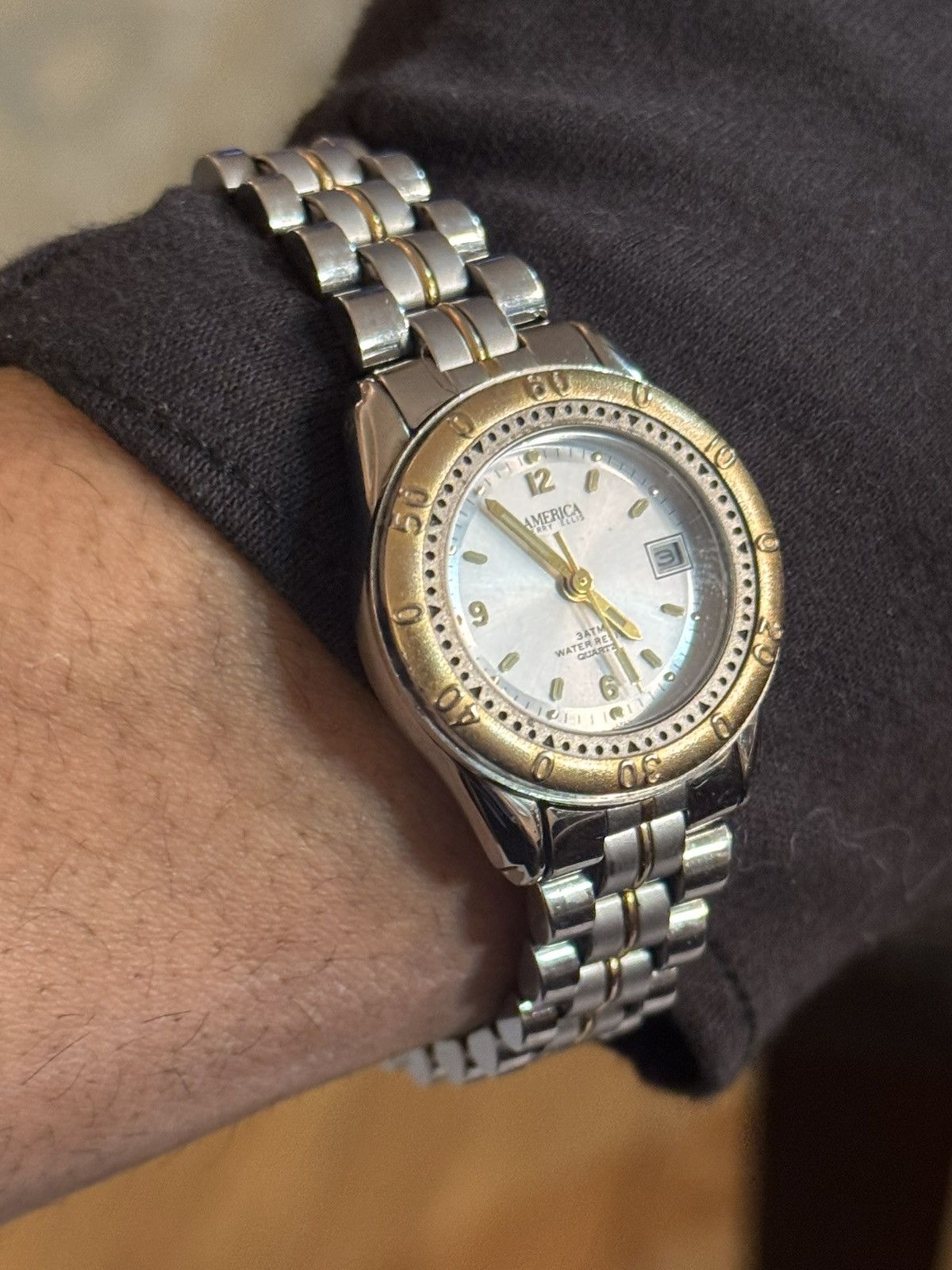Perry Ellis America Vintage Two-Tone Stainless Steel Quartz Watch Size ONE SIZE - 2 Thumbnail