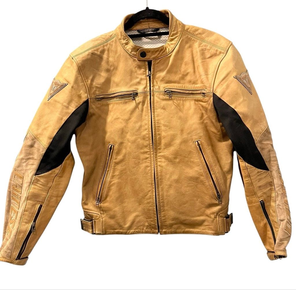 Dainese Dainese Stripes Evo C2 Leather Motorcycle Jacket Size 50 Med Size US M / EU 48-50 / 2 - 1 Thumbnail
