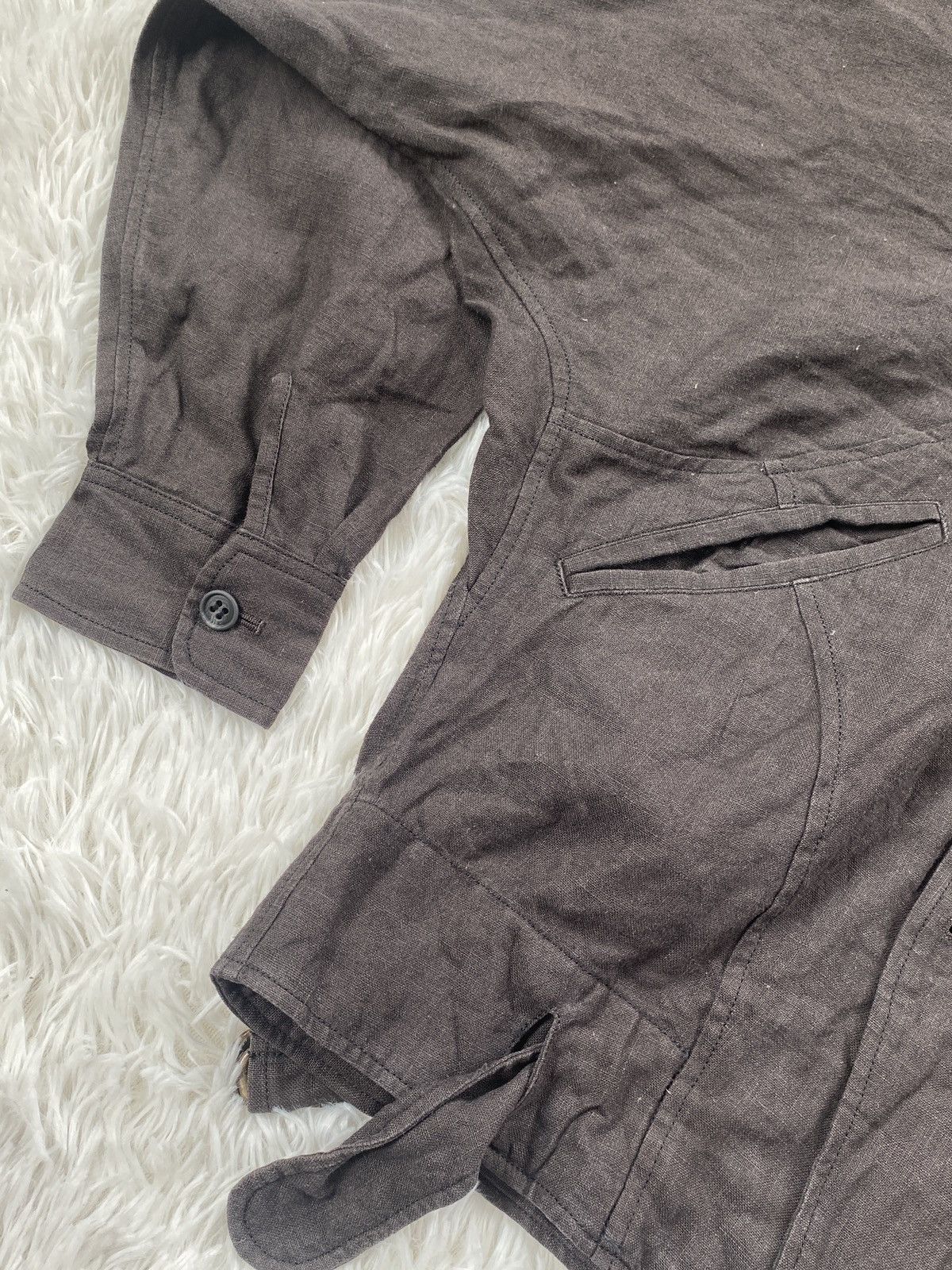 Issey Miyake 🔥RARE Jacket Bomber Linen Tete Homme Par Katoh Kazutaka Size L / US 10 / IT 46 - 8 Thumbnail