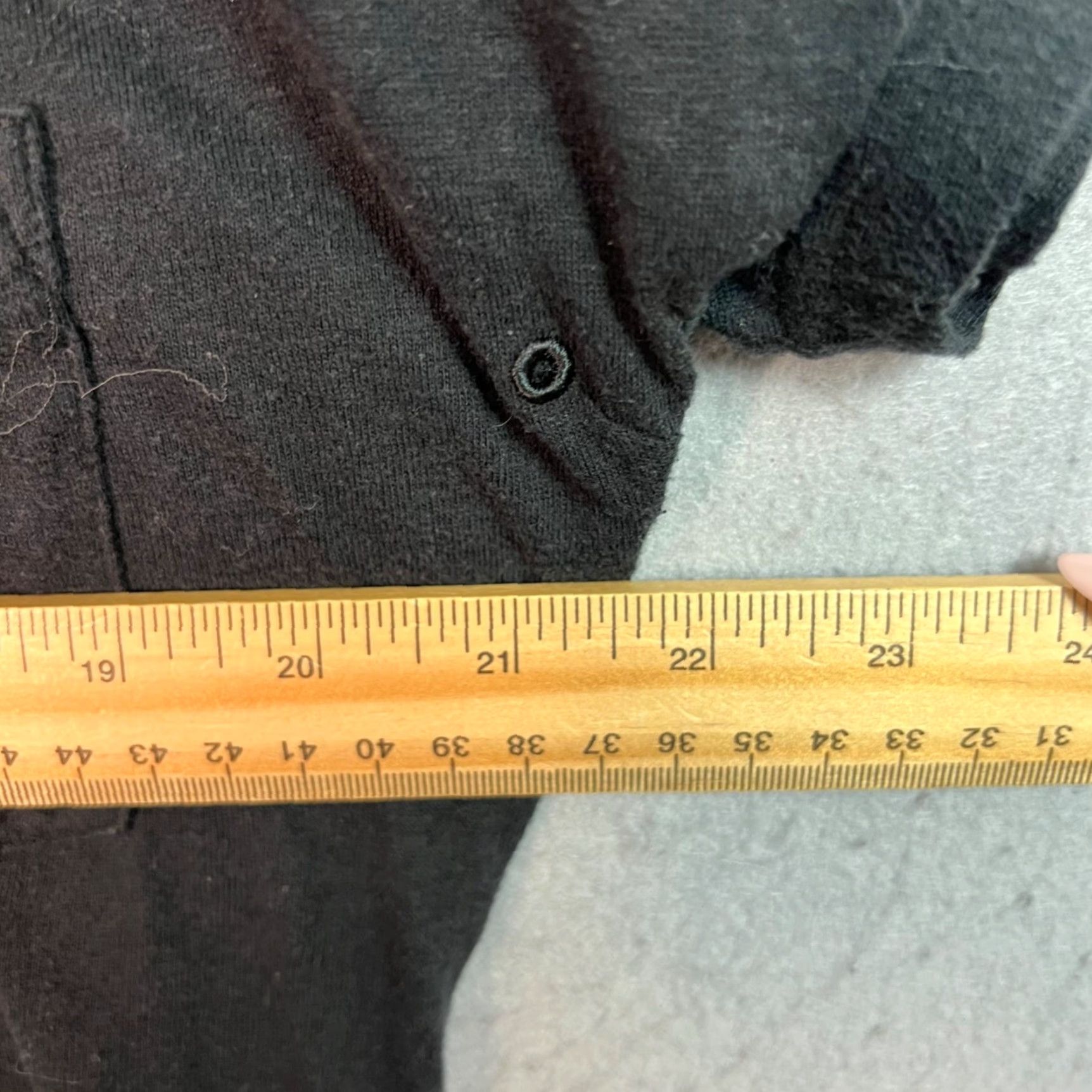 Vintage Black Short Sleeve U Hem Cotton T-Shirt With Pocket Size Medium Size US M / EU 48-50 / 2 - 5 Thumbnail
