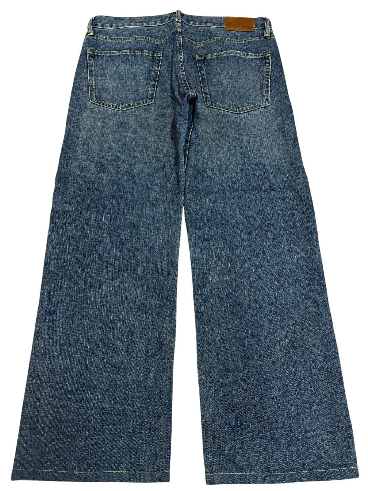 Japanese Brand × Kaihara Denim × Vintage Vintage Kaihara Uniqlo S-003 Faded Straight Jeans Size US 35 - 2 Thumbnail