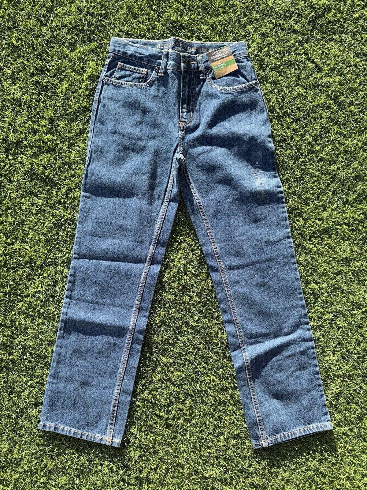 Designer Roebuck & Co Blue Denim Cotton Slim Straight Jeans Boys 14 Size US 26 / EU 42 - 1 Thumbnail