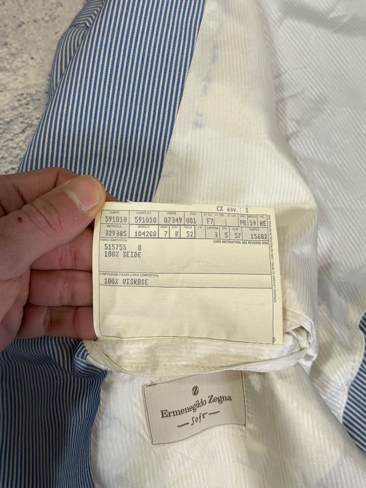Ermenegildo Zegna Ermenegildo Zegna Soft Silk Blazer 52R Seersucker Luxury Size 42R - 7 Thumbnail