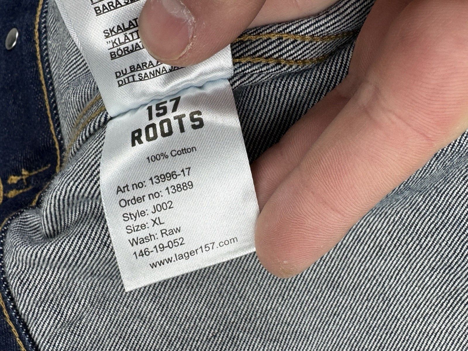 Roots 157 ROOTS J002 14.5 OZ Selvedge Raw Denim Jacket Type 1 Size US XL / EU 56 / 4 - 9 Thumbnail