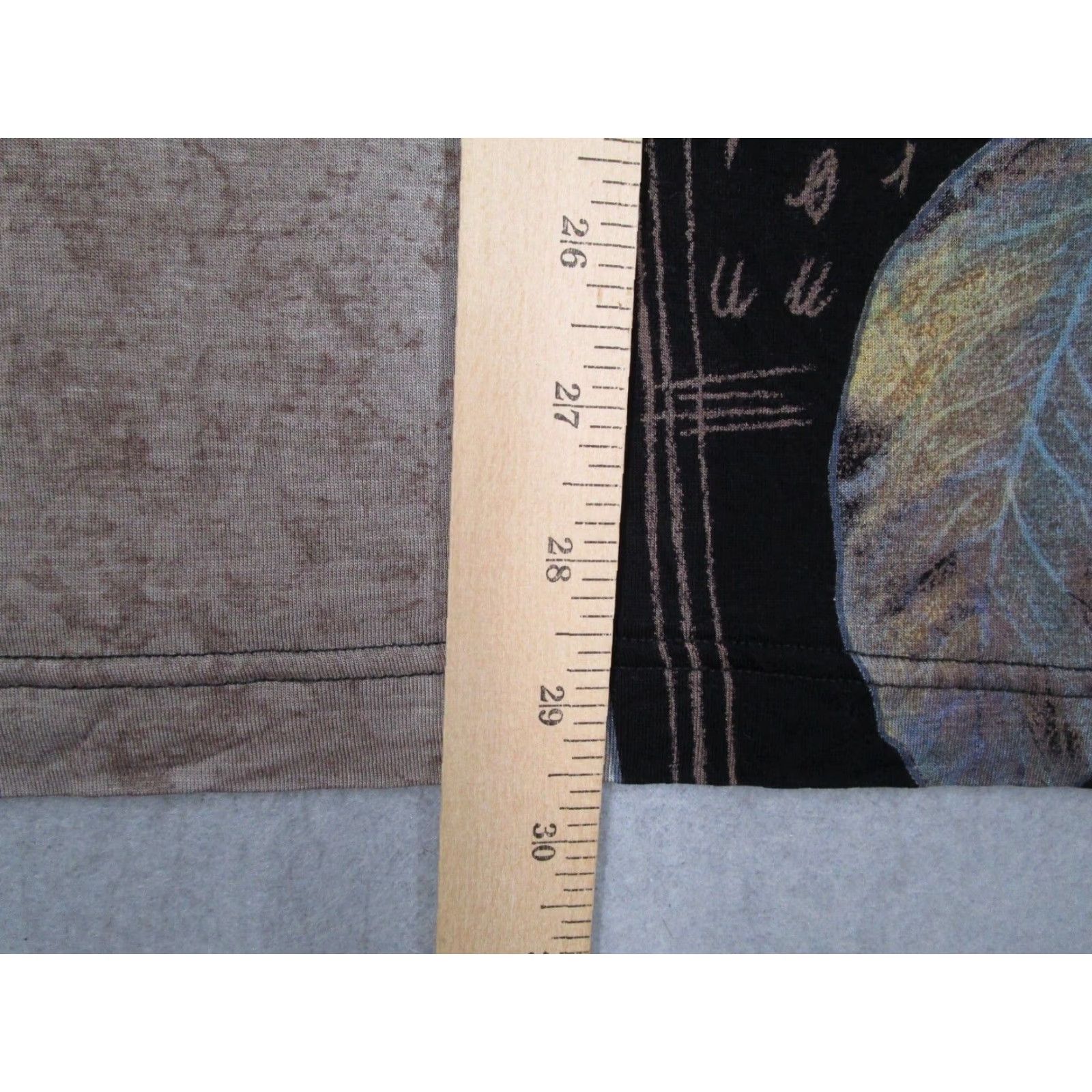 Vintage VINTAGE Mondo Di Marco Brown AOP Feather Abstract Design Rayon Short Sleeve Crew Neck Tee Men Large Italy Size US L / EU 52-54 / 3 - 7 Thumbnail