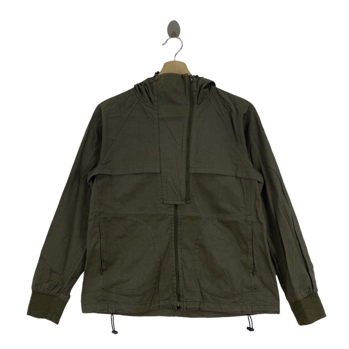 Japanese Brand × Vintage Vintage NUSY Japanese Brand Anorak Khaki Jeans Hoodie Size US S / EU 44-46 / 1 - 1 Thumbnail