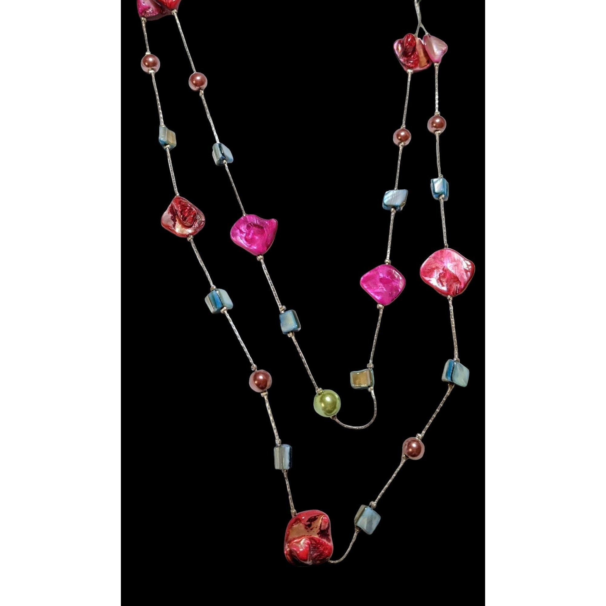 Other Rainbow Multilayer Shell Pearl Beaded Necklace Size ONE SIZE - 4 Thumbnail