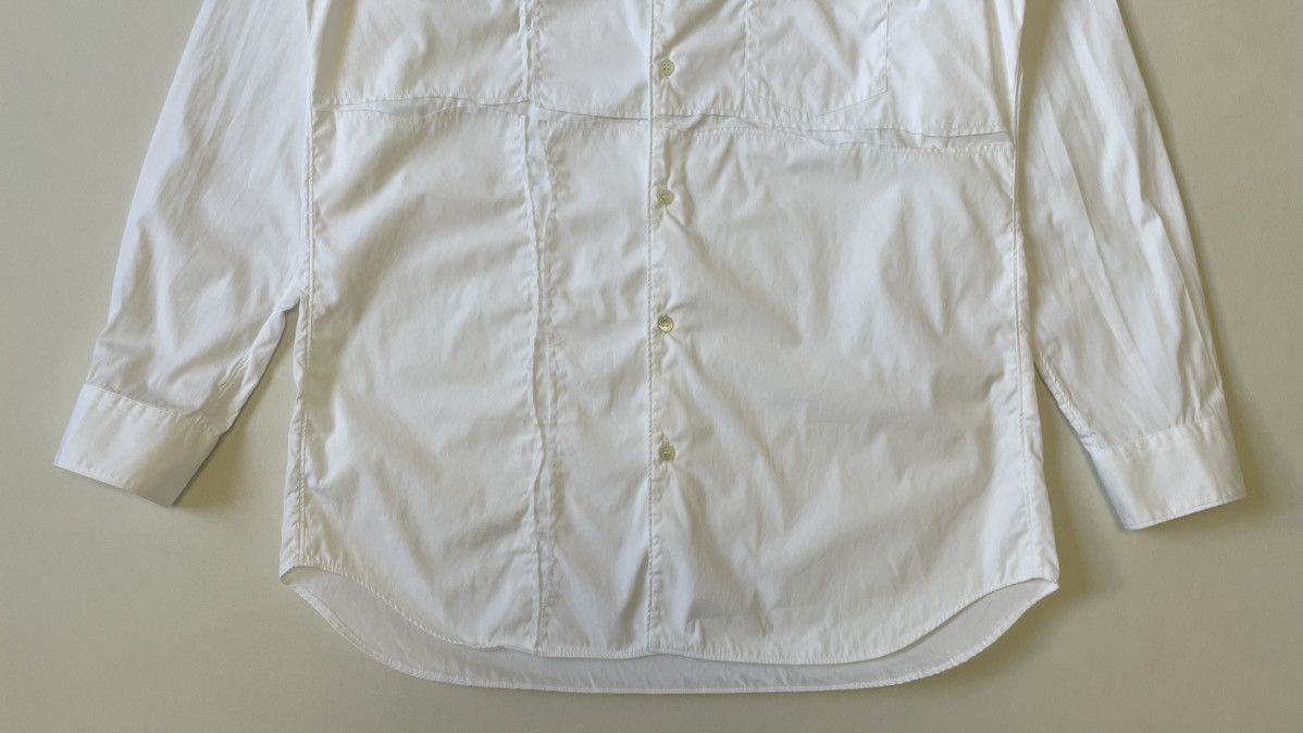 Comme des Garcons ‘Scar Stitch Cross Panelled’ White Shirt Size US L / EU 52-54 / 3 - 9 Thumbnail