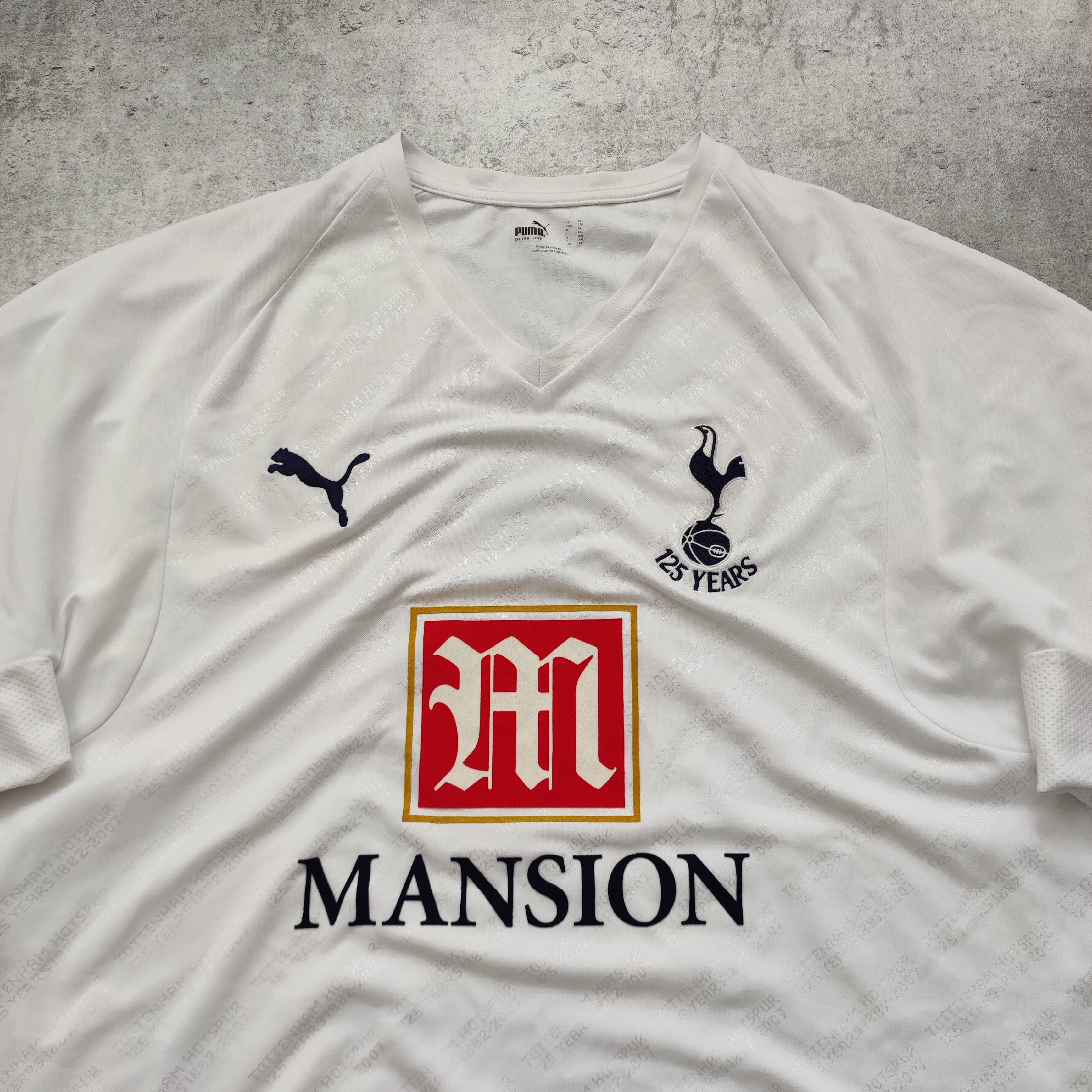 Vintage Vintage RARE 2007 Tottenham London 125yrs Home Puma Jersey Size US XXL / EU 58 / 5 - 4 Thumbnail