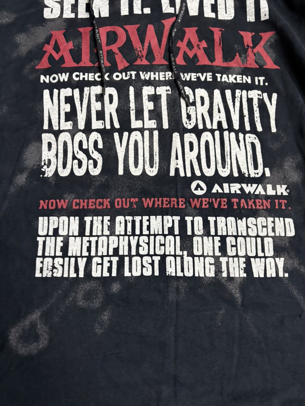 14th Addiction rare 00s japanese brand airwalk poem lace up tee Size US XL / EU 56 / 4 - 3 Thumbnail