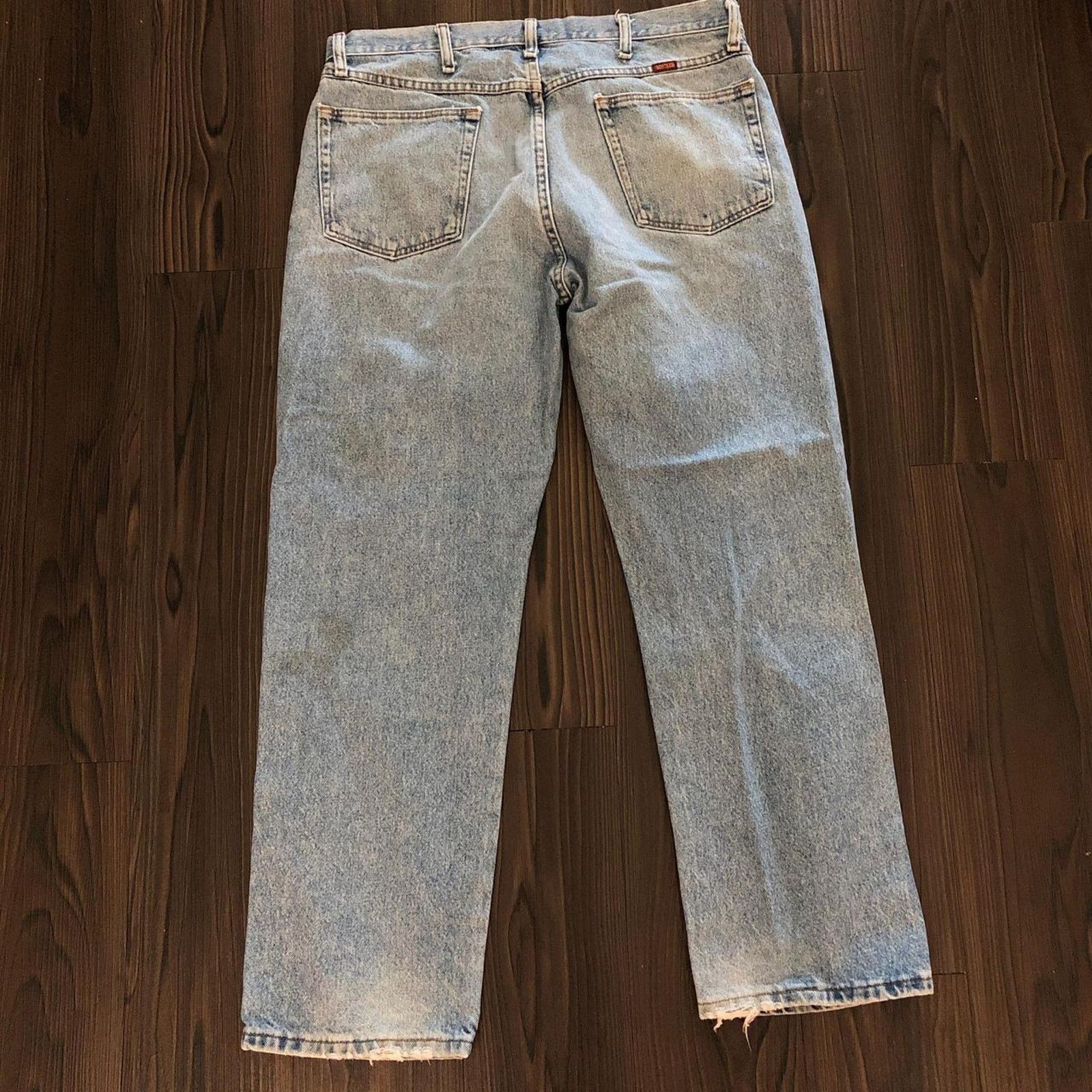Other Men’s Distressed Rustler Denim Jeans Size: 36x29 Size US 36 / EU 52 - 3 Thumbnail