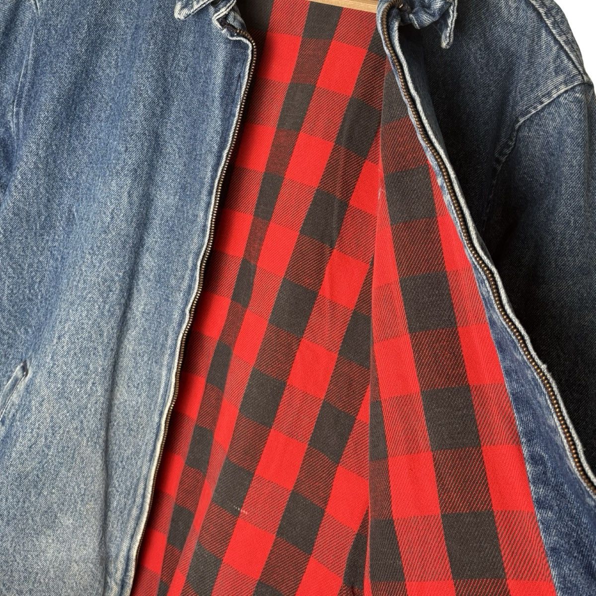 Other Vintage Sportsmaster Denim Jacket Buffalo Plaid Lined L Size US L / EU 52-54 / 3 - 4 Thumbnail