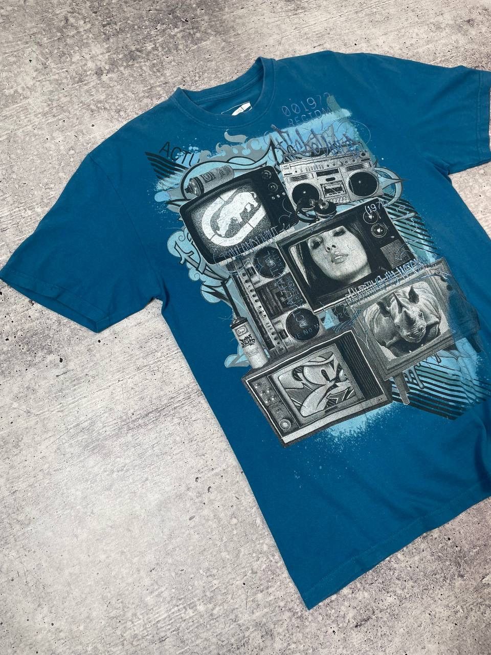 Ecko Unltd. Vintage Ecko Unltd Graffiti Hip Hop Tee T-Shirt Y2K Size US L / EU 52-54 / 3 - 2 Thumbnail