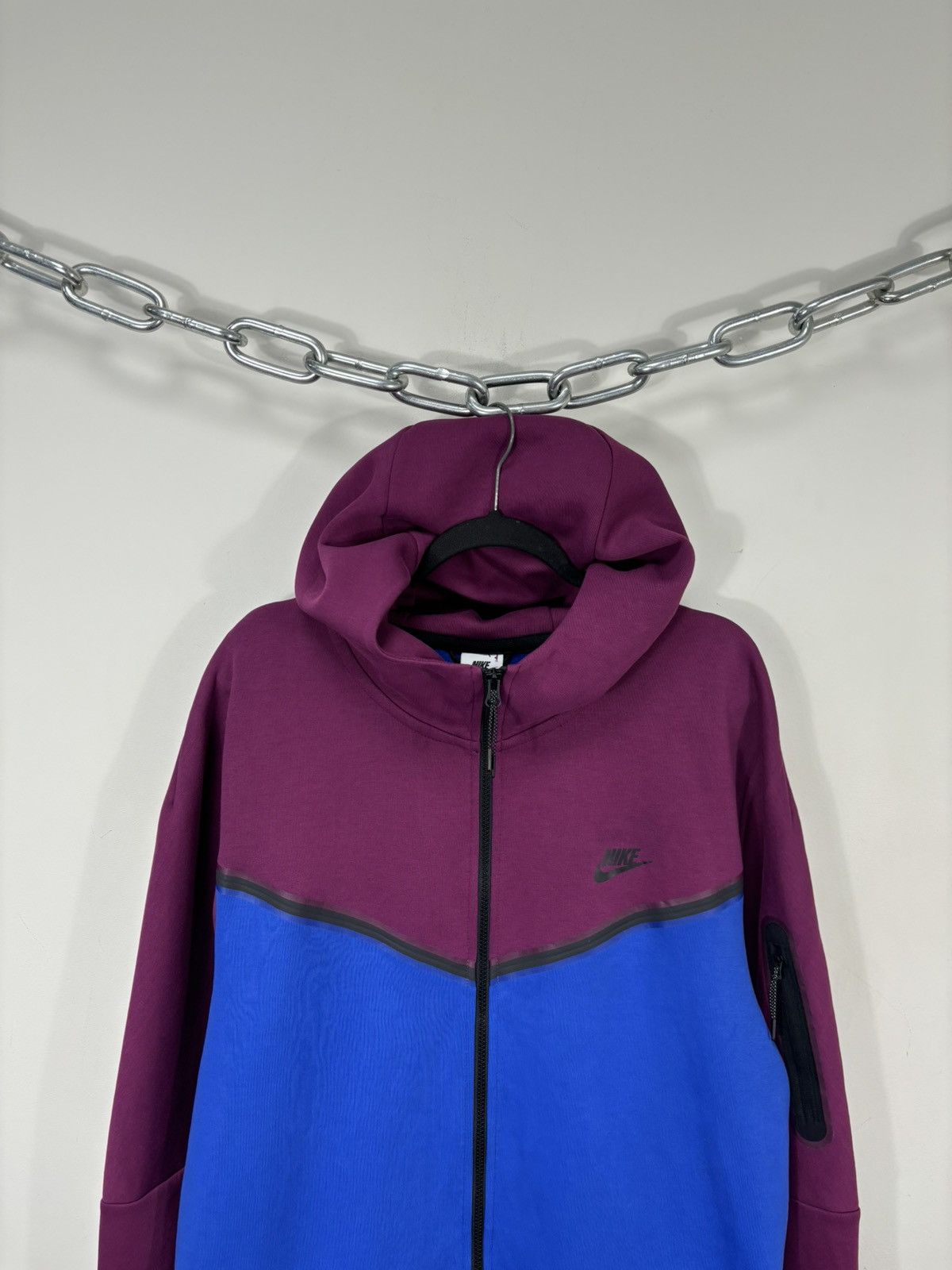Nike Nike Tech Fleece NWT Sangria Wine / Game Royal Zip Up Hoodie Size US XXL / EU 58 / 5 - 4 Thumbnail
