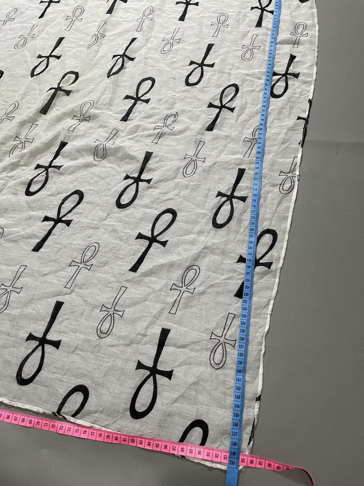 If Six Was Nine Undefined Egyptian Ankh cross Scarf vkei opium gothic style Size ONE SIZE - 5 Thumbnail