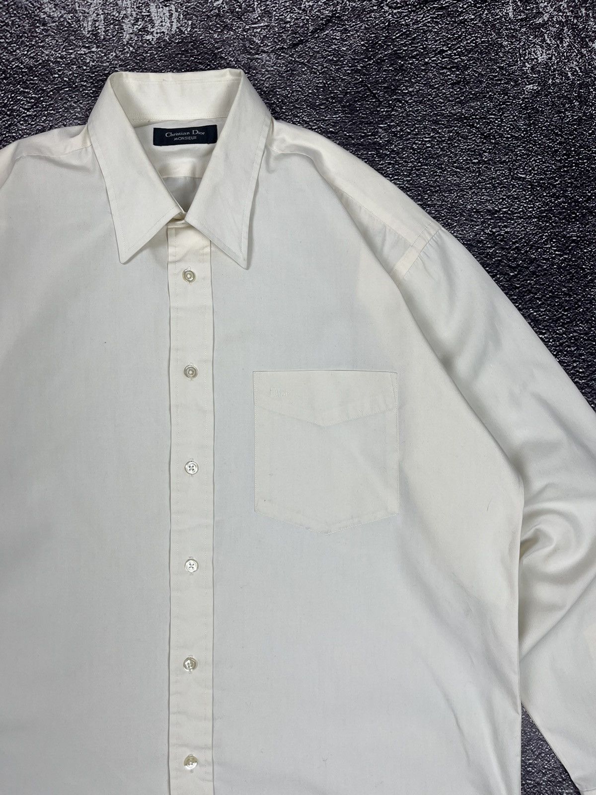 Christian Dior Monsieur Christian Dior Button Up Vintage Shirt Luxury Designer Rare Size US XL / EU 56 / 4 - 2 Thumbnail