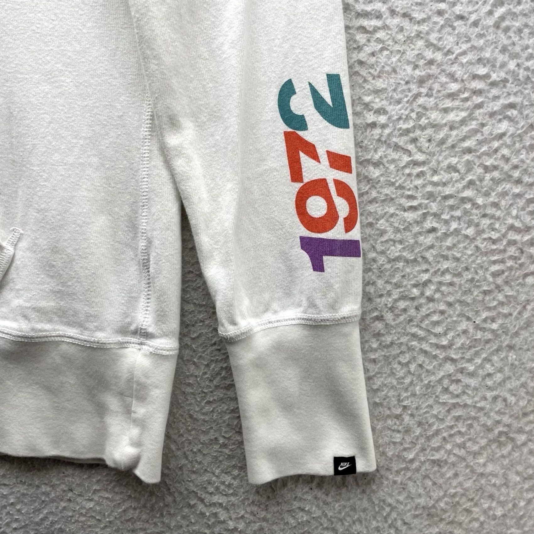 Nike Nike Sportswear Hoodie Womens XL White Jumper 1972 NSW Pinwheel Patch Size XL / US 12-14 / IT 48-50 - 2 Thumbnail