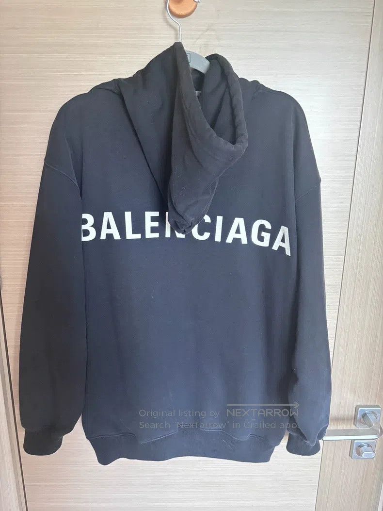 Balenciaga Balenciaga Dark grey hooded sweater Size US S / EU 44-46 / 1 - 1 Thumbnail