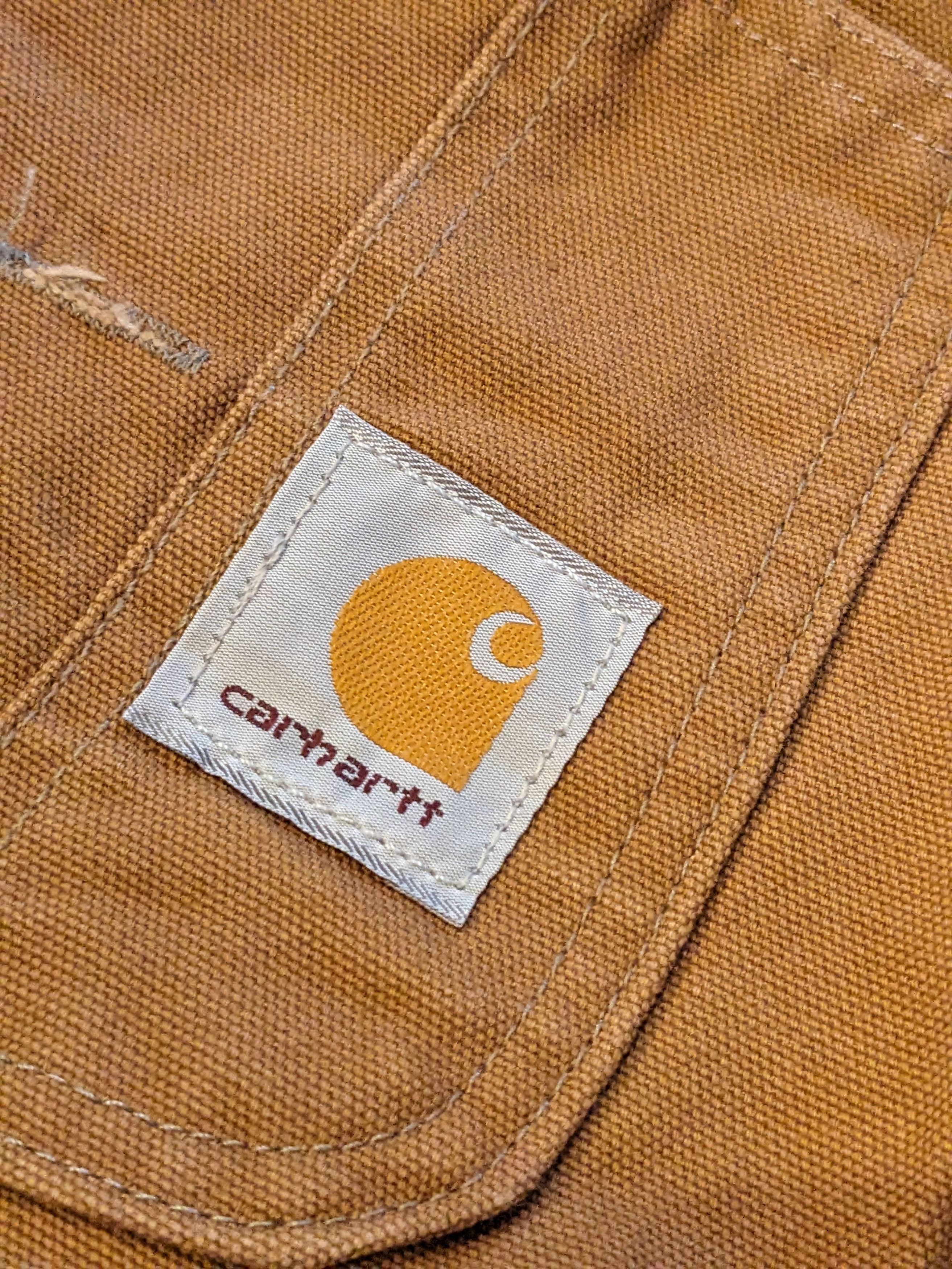 Carhartt × Vintage Vintage Carhartt Brown R05 BRN 40 x 32 Double Knee Overalls Size US 40 / EU 56 - 2 Thumbnail