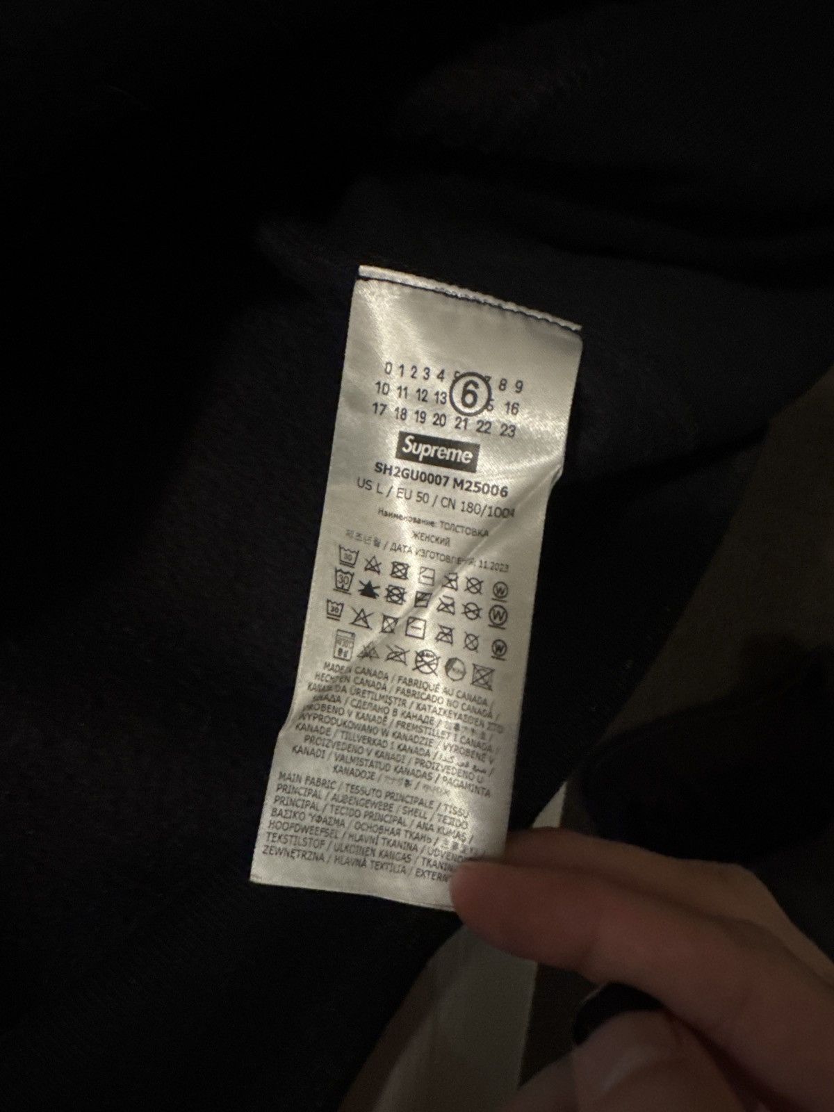 Maison Margiela × Supreme Supreme X Maison Margiela 6 Foil Box logo Hoodie Size US L / EU 52-54 / 3 - 6 Thumbnail