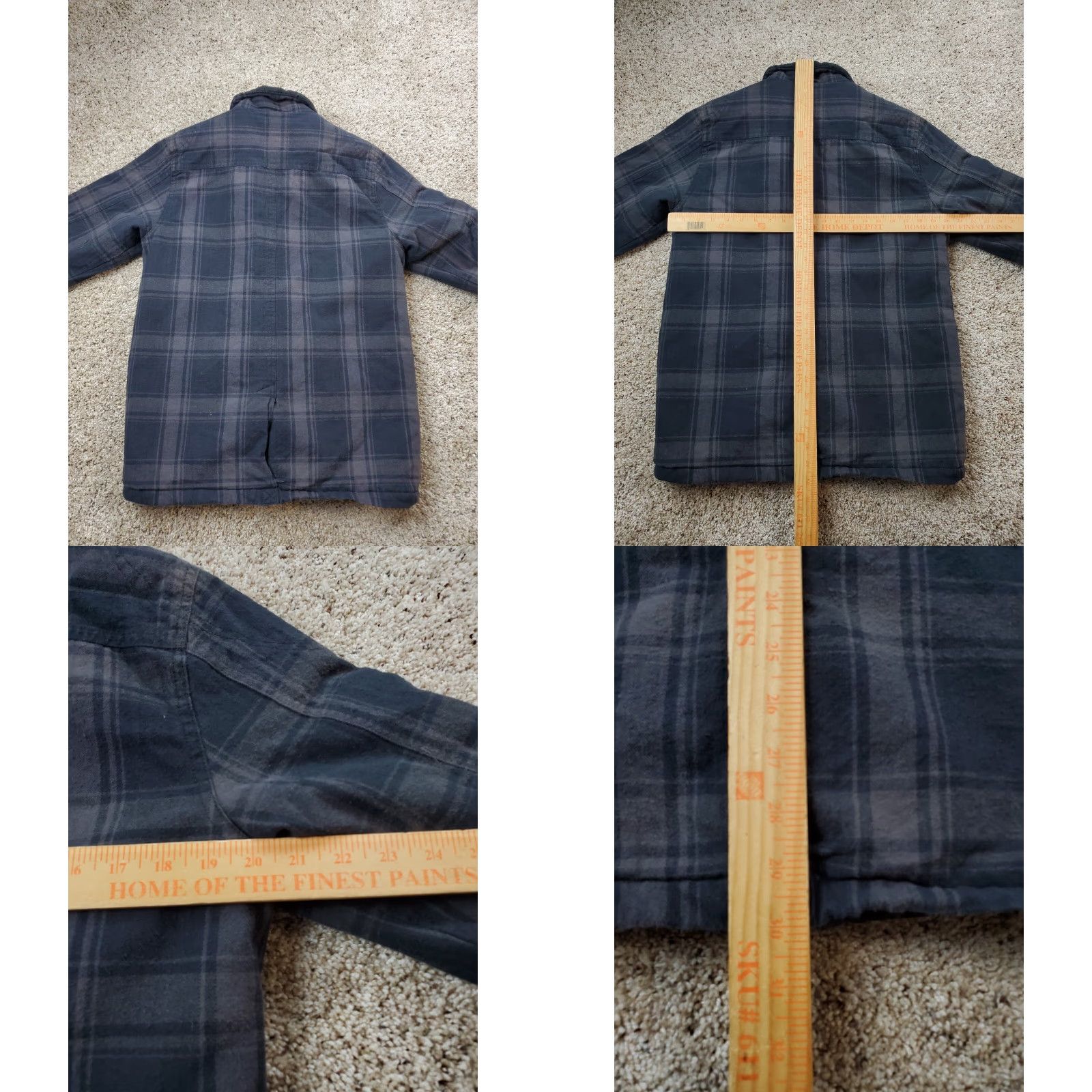 Quiksilver Quiksilver Shirt Jacket Mens M Plaid Flannel Full Zip Quilted Lined Black Autumn Winter Casual Outdoor Button Up Medium Size US M / EU 48-50 / 2 - 8 Thumbnail