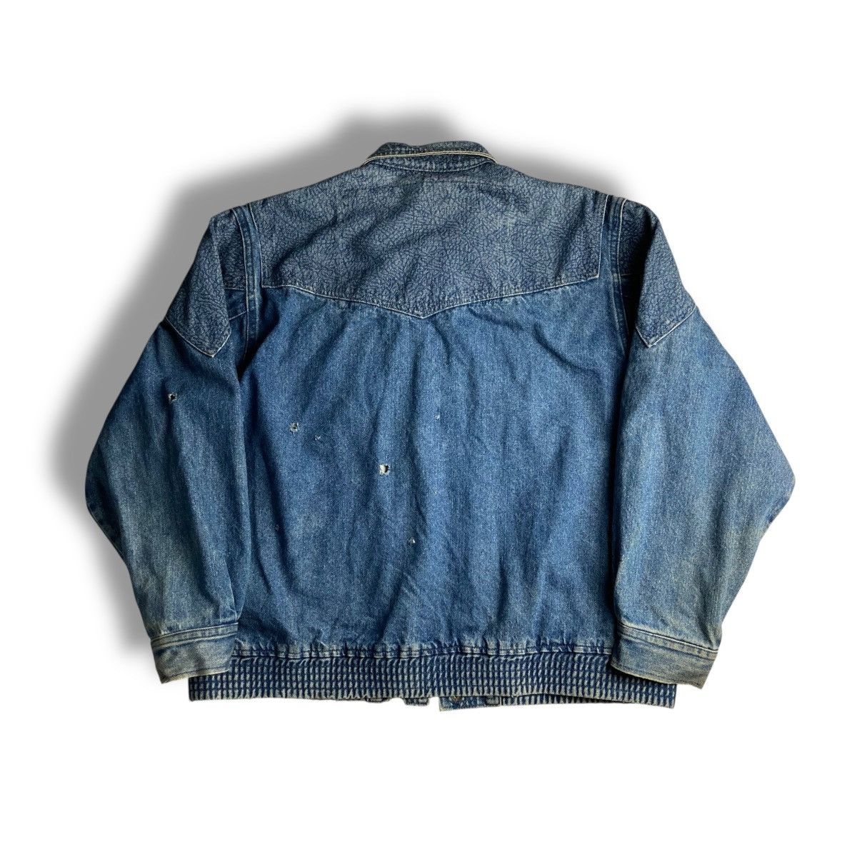 Kapital 🇯🇵 MOD BEAUTE DISTRESSED MUD WASHED BUTTON UP DENIM JACKET Size US L / EU 52-54 / 3 - 2 Thumbnail