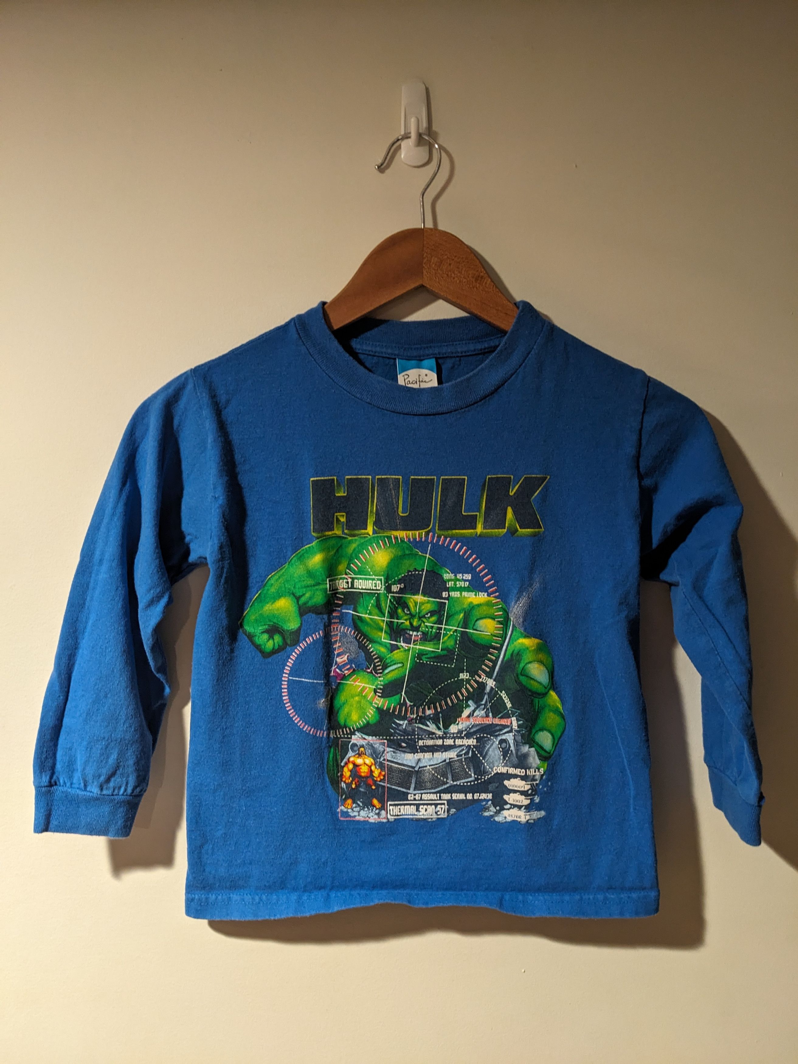 Vintage 90s The Incredible Hulk Youth Medium Long-Sleeve
