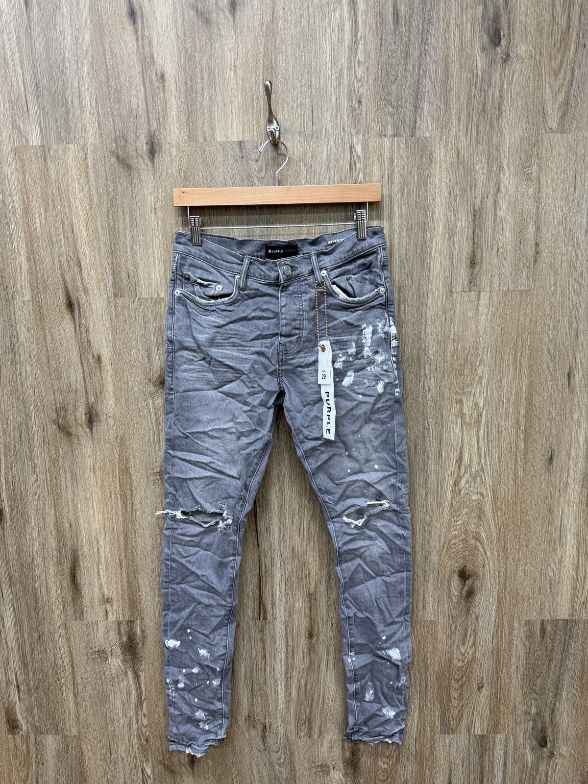 Purple Brand Purple Grey Denim Jeans Size US 29 - 1 Thumbnail