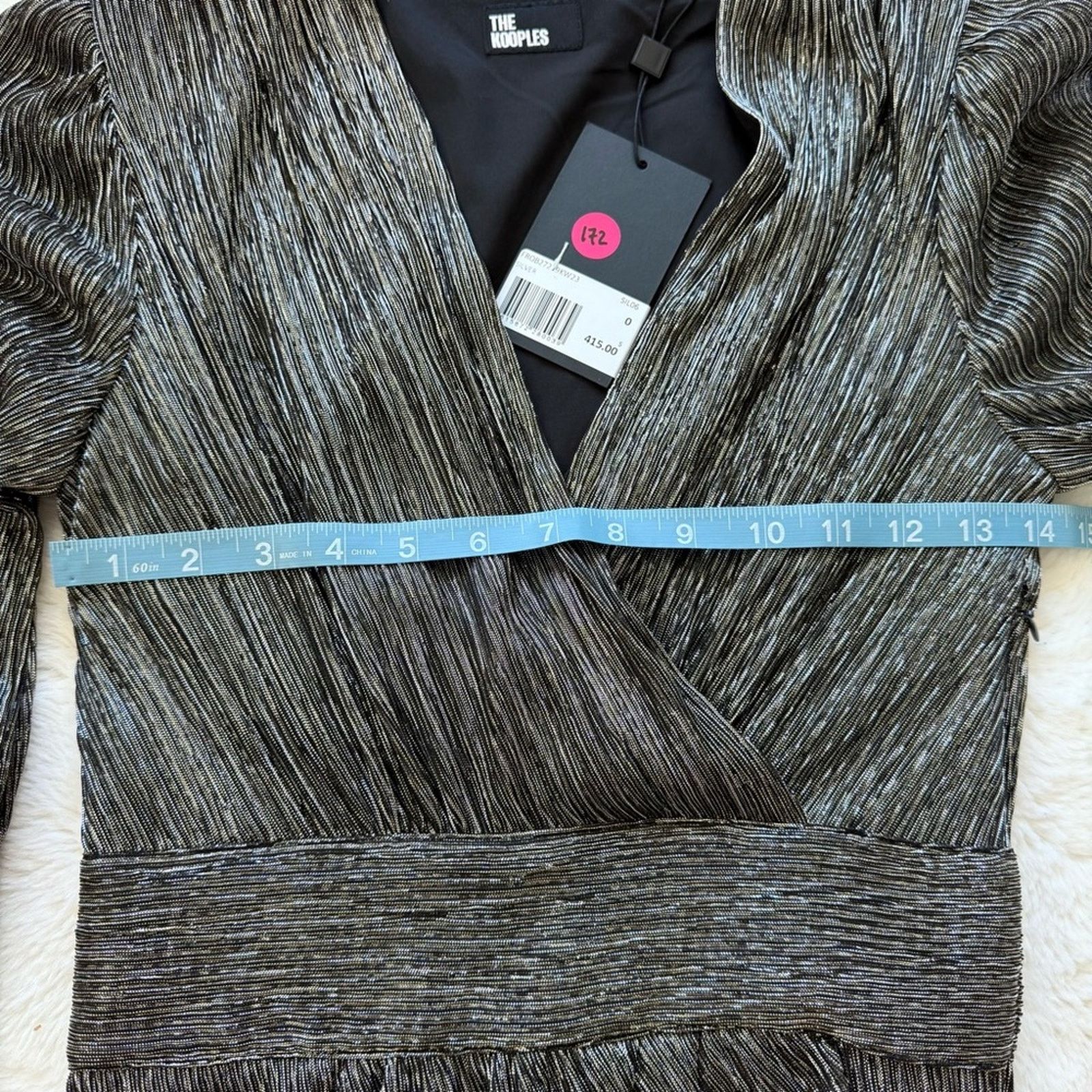 The Kooples NWT!! The Kooples women lurex mini dress size 0 or S 415$ Size XS / US 0-2 / IT 36-38 - 10 Thumbnail