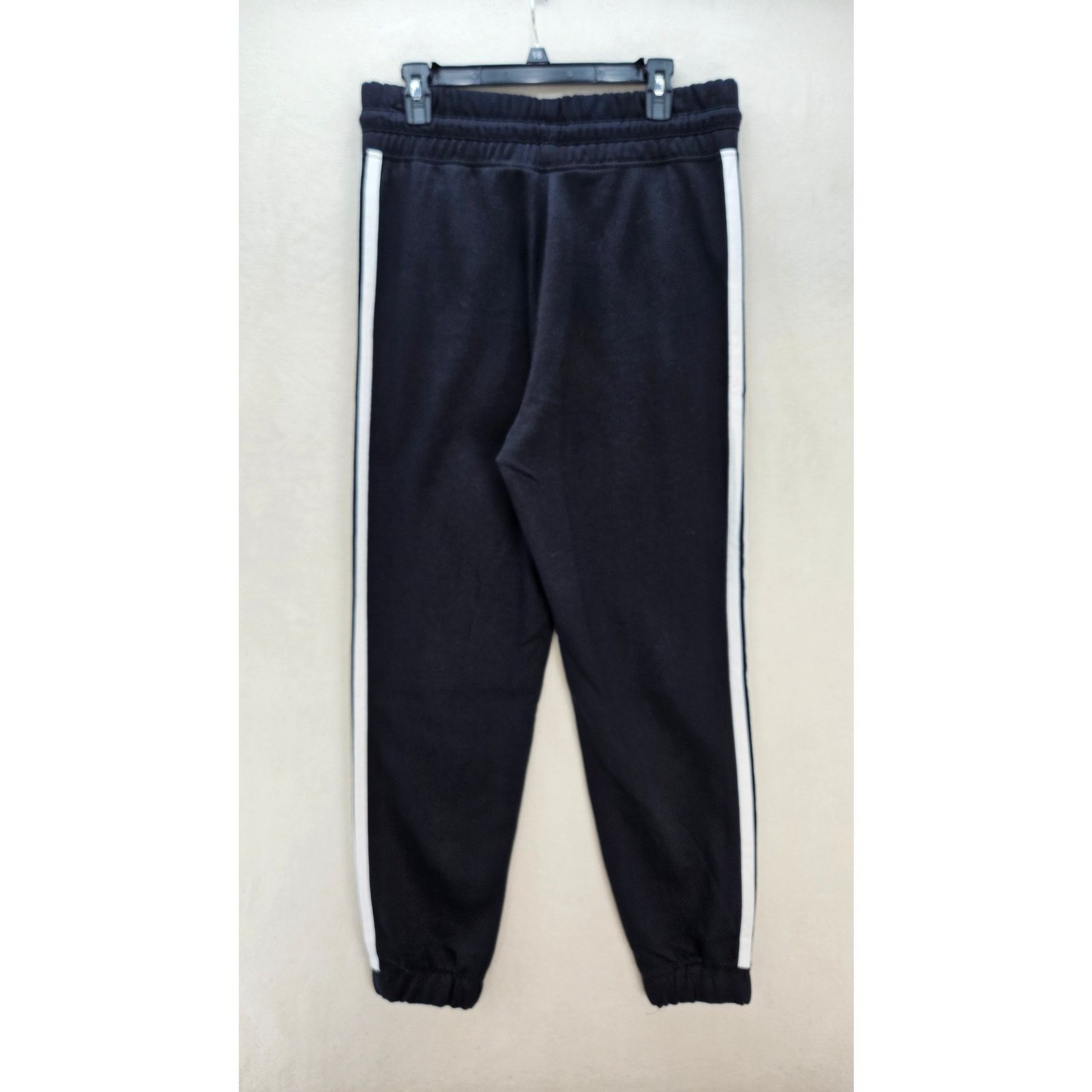 Adidas ADIDAS WOMEN'S MEDIUM BLACK 3 STRIPE FLEECE JOGGER PANTS BLK Size 33" - 5 Thumbnail