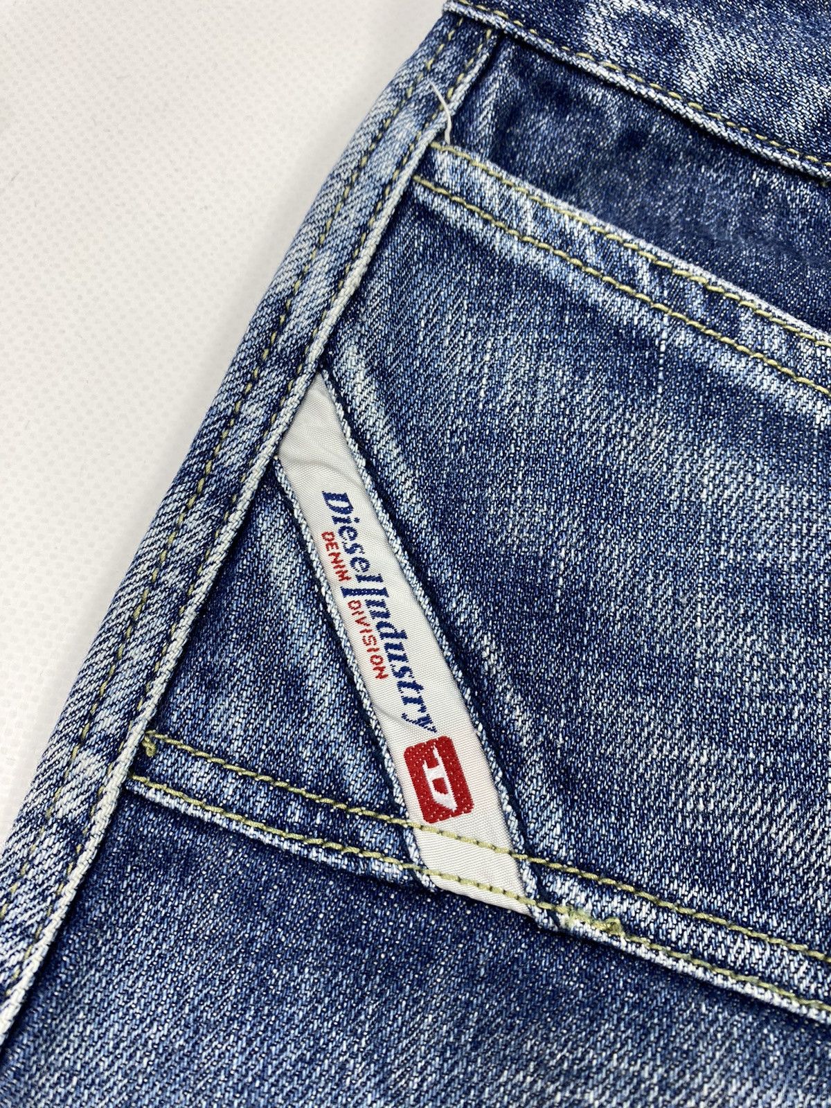 Diesel LASTDROP🔥Vintage Y2K Diesel A Line Washed Denim D Mini Skirt Size 29" - 7 Thumbnail