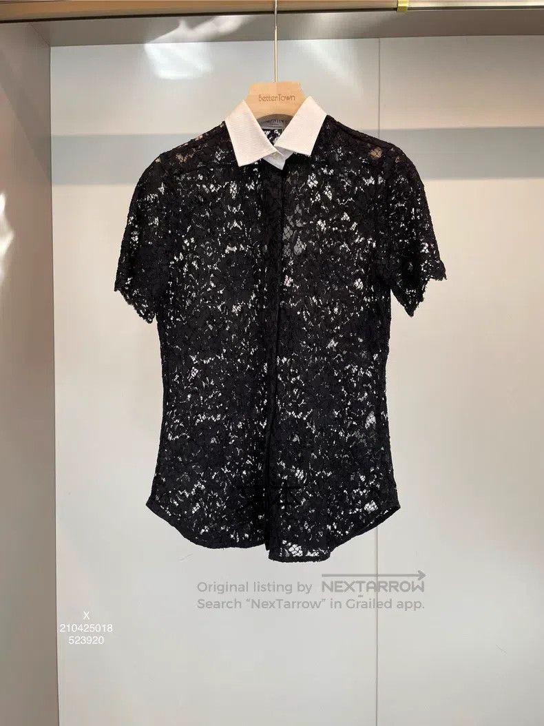 Valentino Valentino Black cotton short-sleeved shirt Size US M / EU 48-50 / 2 - 1 Thumbnail