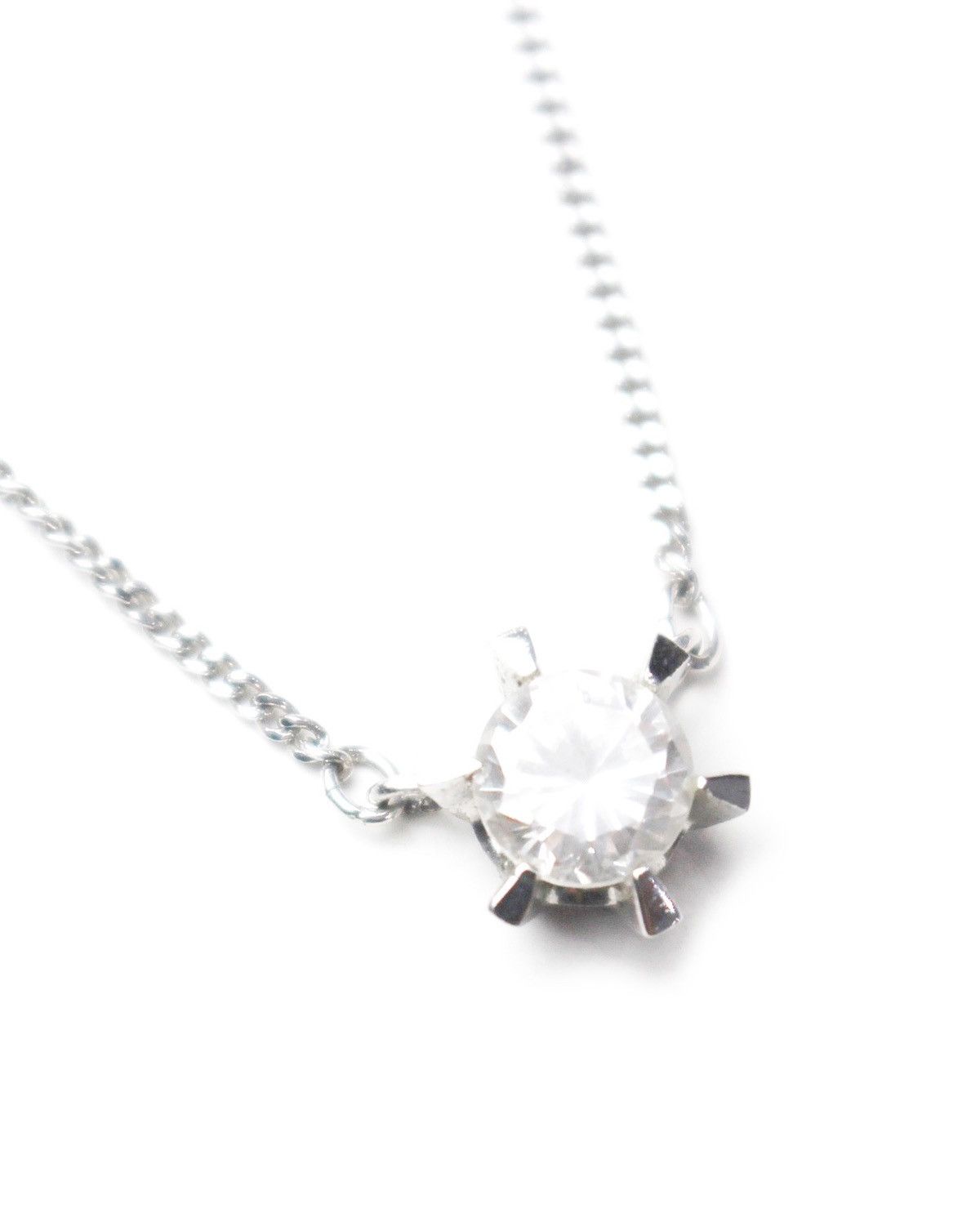 Designer × Japanese Brand 2000S JAPANESE MADE SILVER SOLITAIRE NECKLACE Size ONE SIZE - 3 Thumbnail