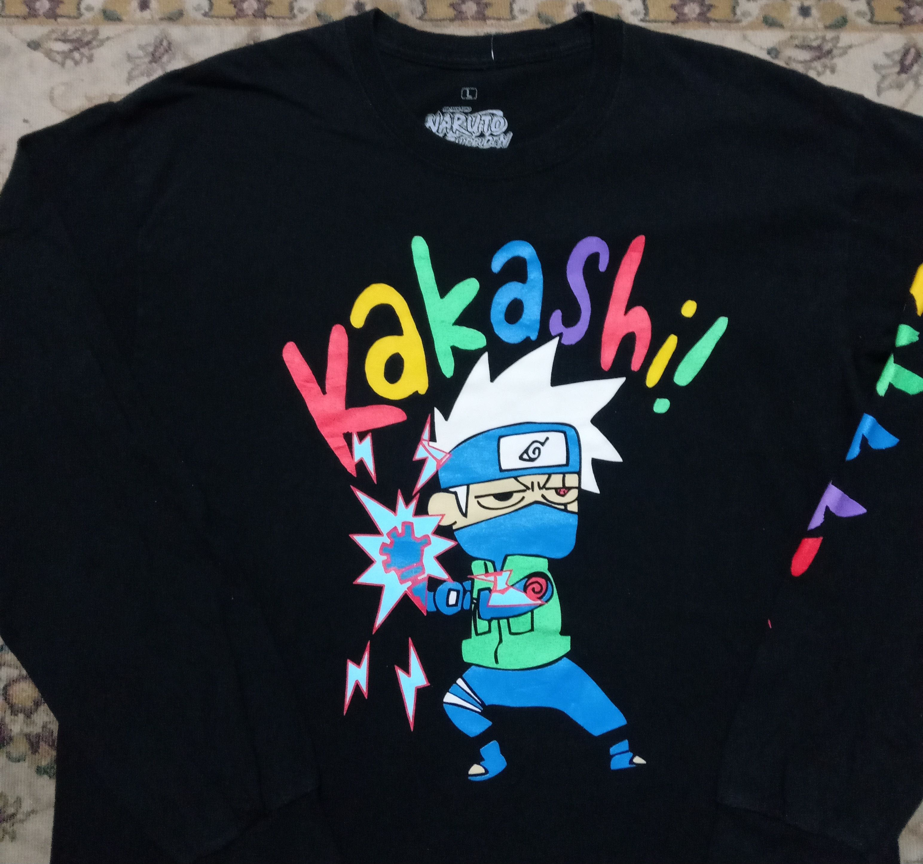 Anime × Cartoon Network × Japanese Brand Anime Kakashi Naruto long sleeve Tshirt Dragonball Akira Size US L / EU 52-54 / 3 - 1 Thumbnail