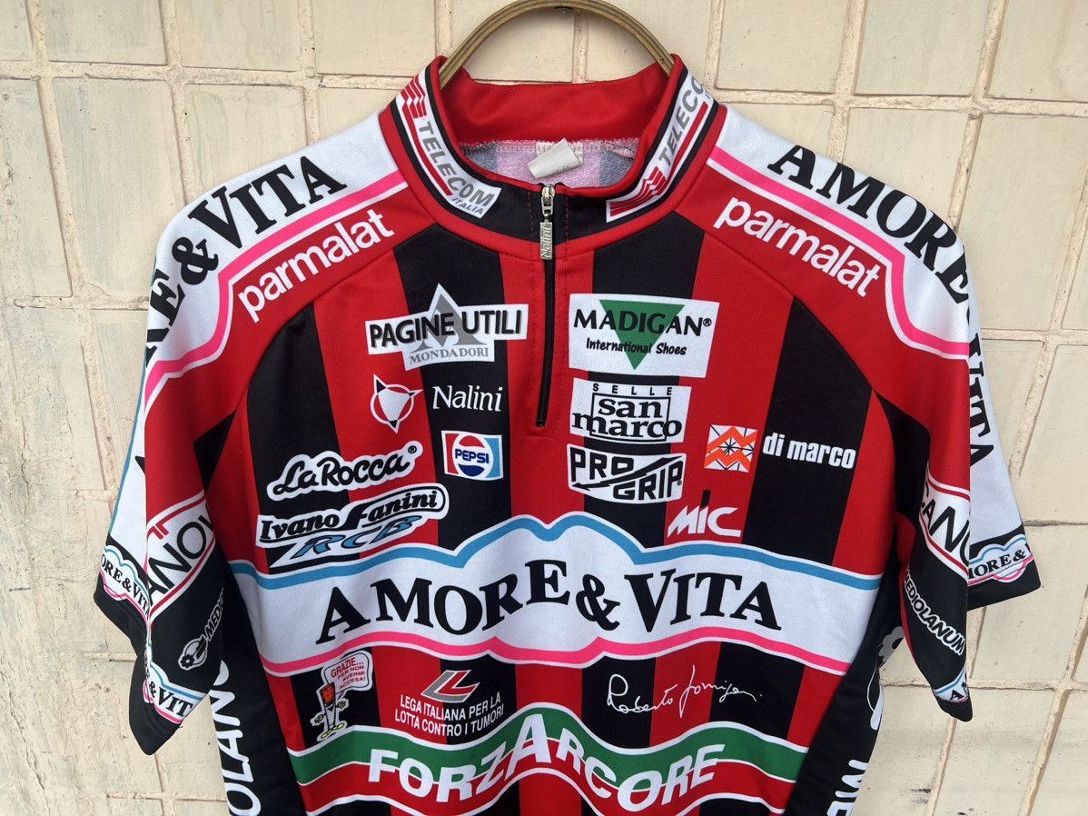 Bicycle Vintage Race 90s Jersey Amore Vita Canova Y2K Pepsi Size US M / EU 48-50 / 2 - 3 Thumbnail