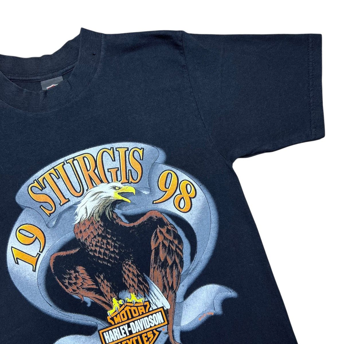 Harley Davidson Vtg 1998 Harley Davidson Sturgis Black Hills Rally Eagle Tee Size US S / EU 44-46 / 1 - 7 Thumbnail