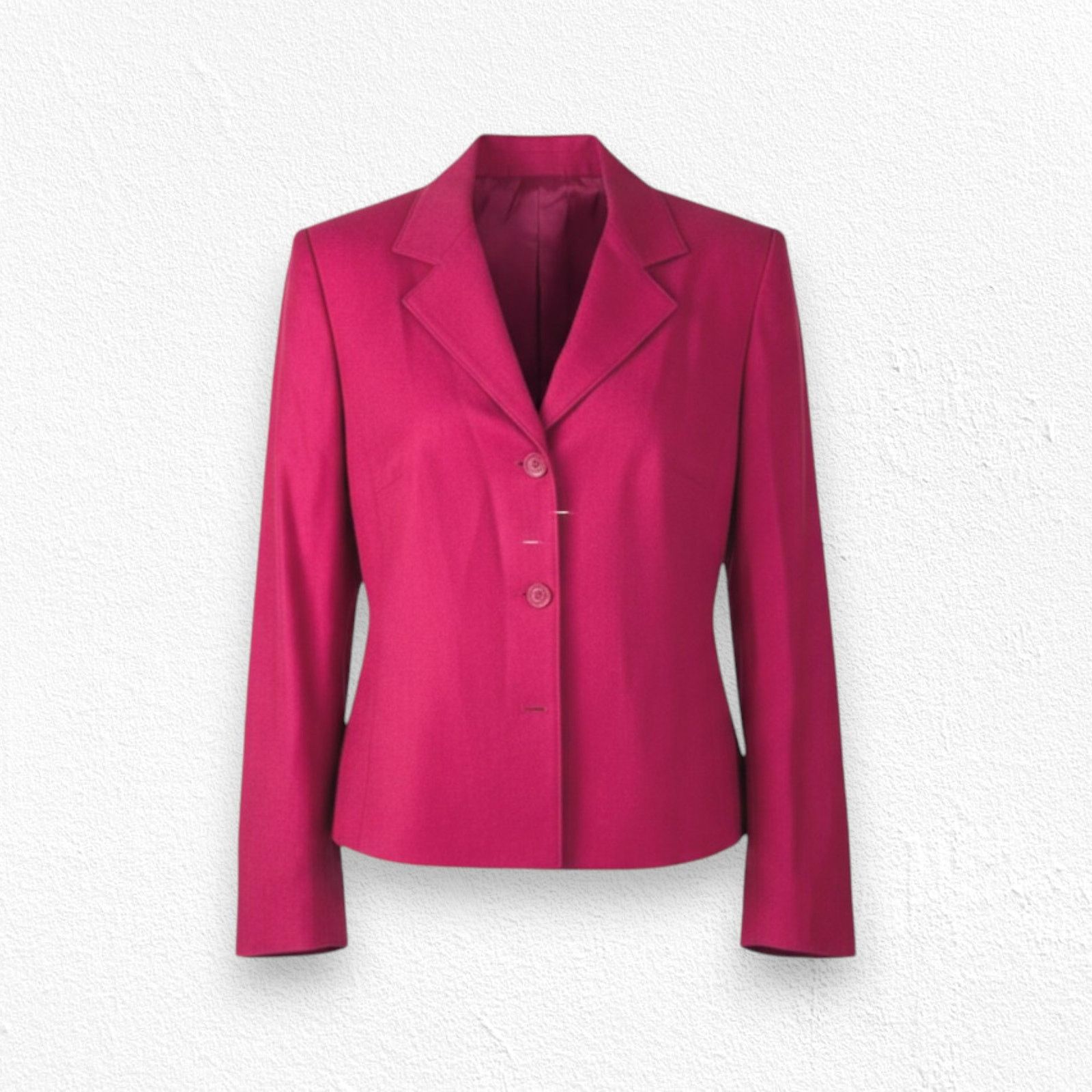 Other Y2K Cherry Red Wool Blazer Jacket Size 12 Size XL / US 12-14 / IT 48-50 - 1 Thumbnail