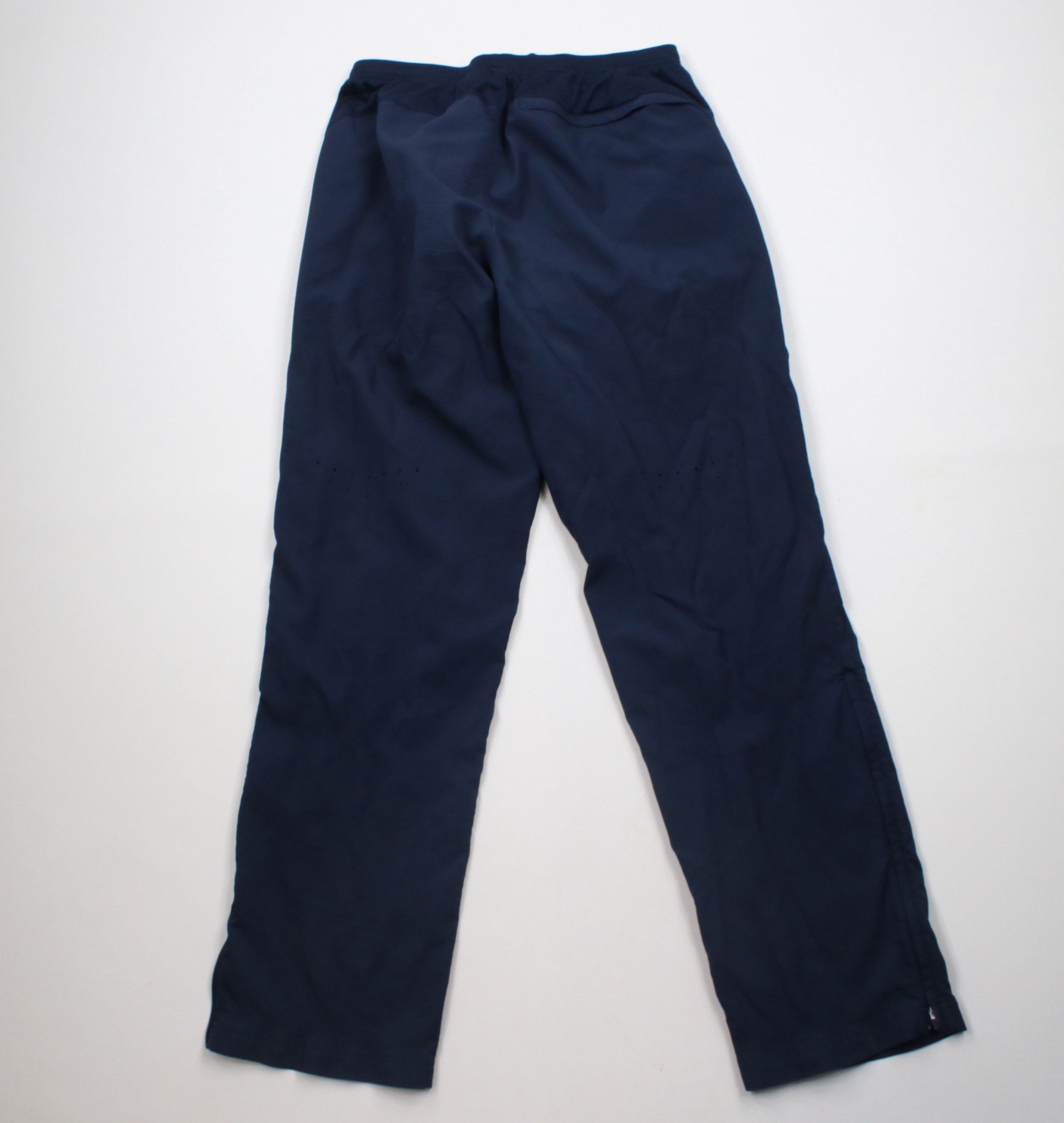 Nike × Vintage Vintage Y2K Nike Mini Swoosh Ribbed Wide Leg Pants Blue Size US 38 / EU 54 - 9 Thumbnail