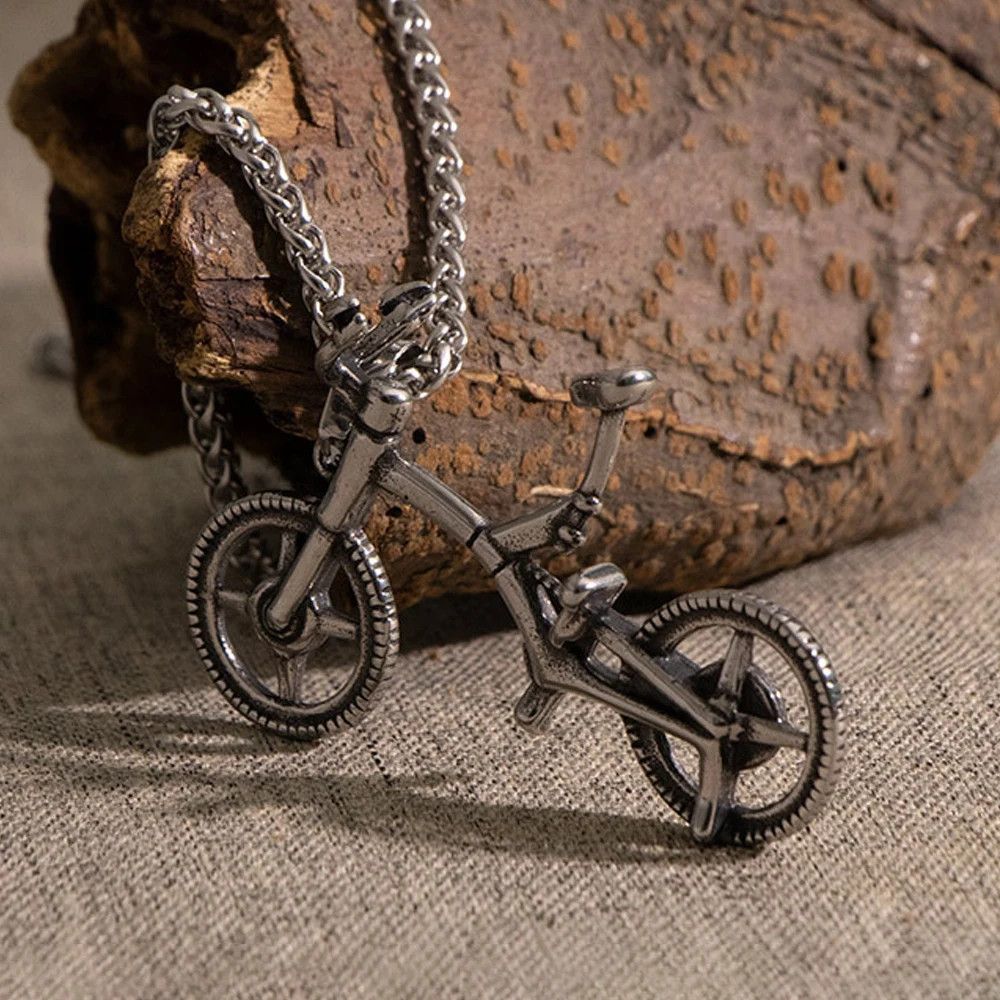 Jewelry Vintage Bike Pendant Necklace Size ONE SIZE - 4 Thumbnail