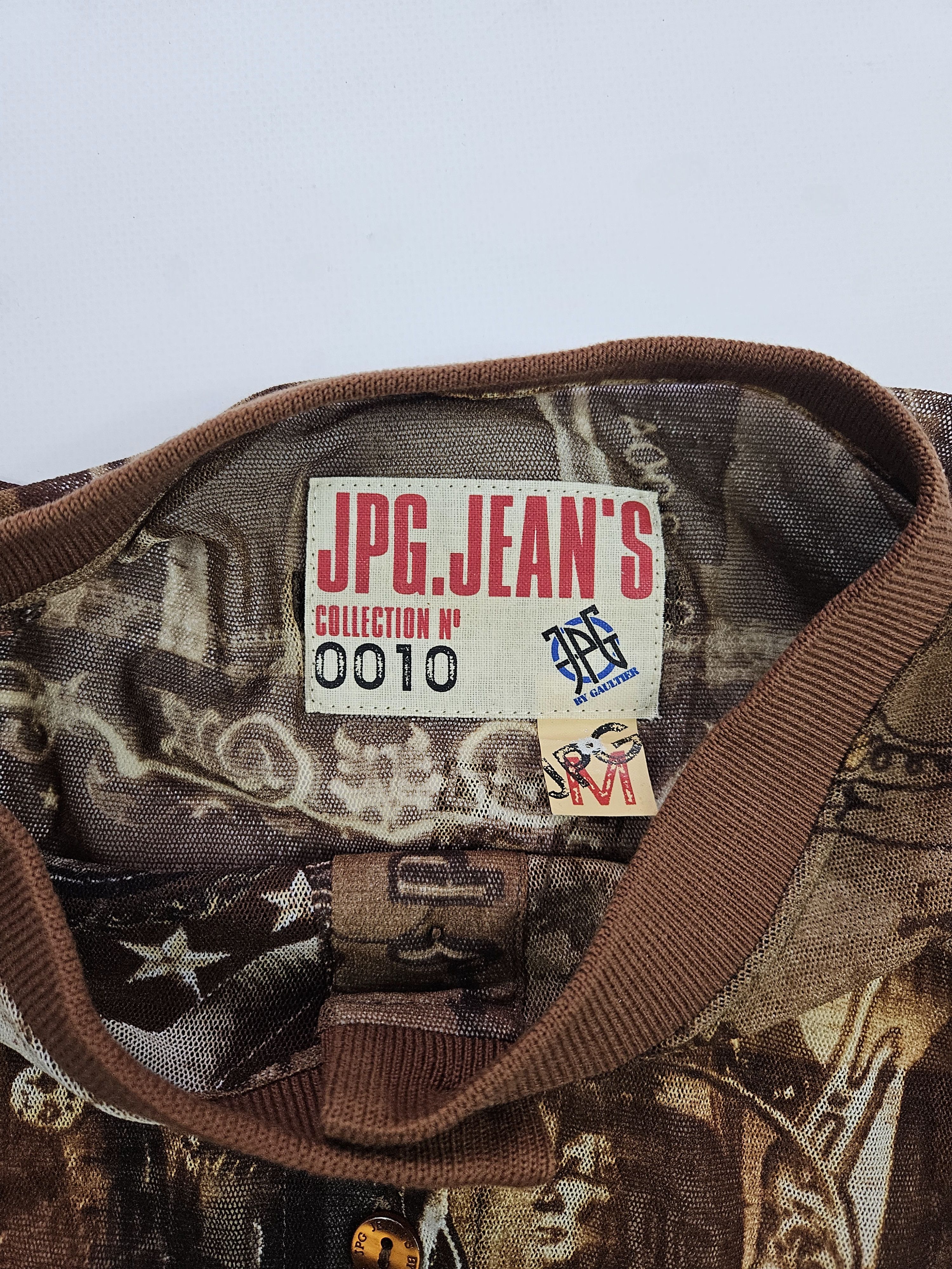 Jean Paul Gaultier jpg jeans native american all over print button up mesh top Size M / US 6-8 / IT 42-44 - 14 Thumbnail