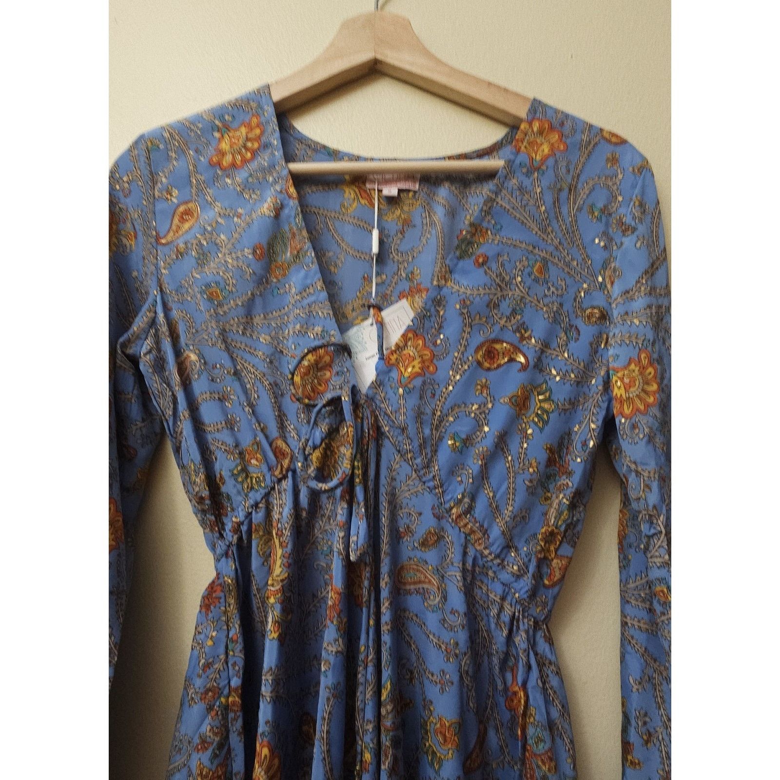 Other Cienna Janan Flare Sleeve Silk Mini Dress Small Size S / US 4 / IT 40 - 4 Thumbnail