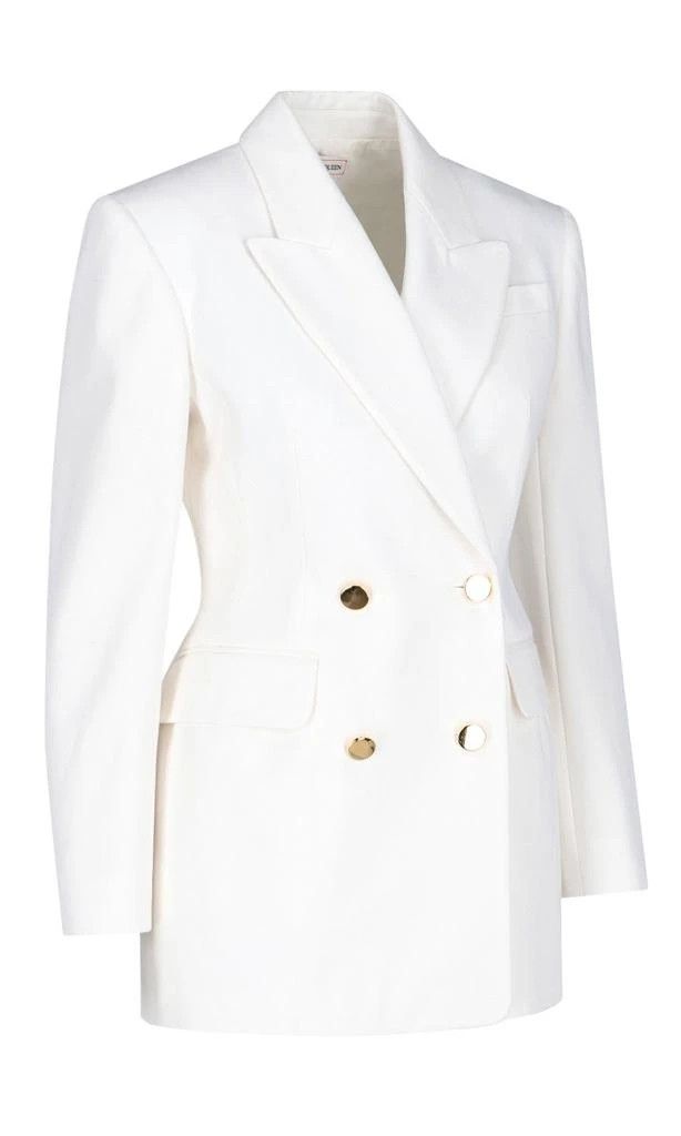 Alexander McQueen o1y0325 Blazer in White Size XS / US 0-2 / IT 36-38 - 3 Thumbnail
