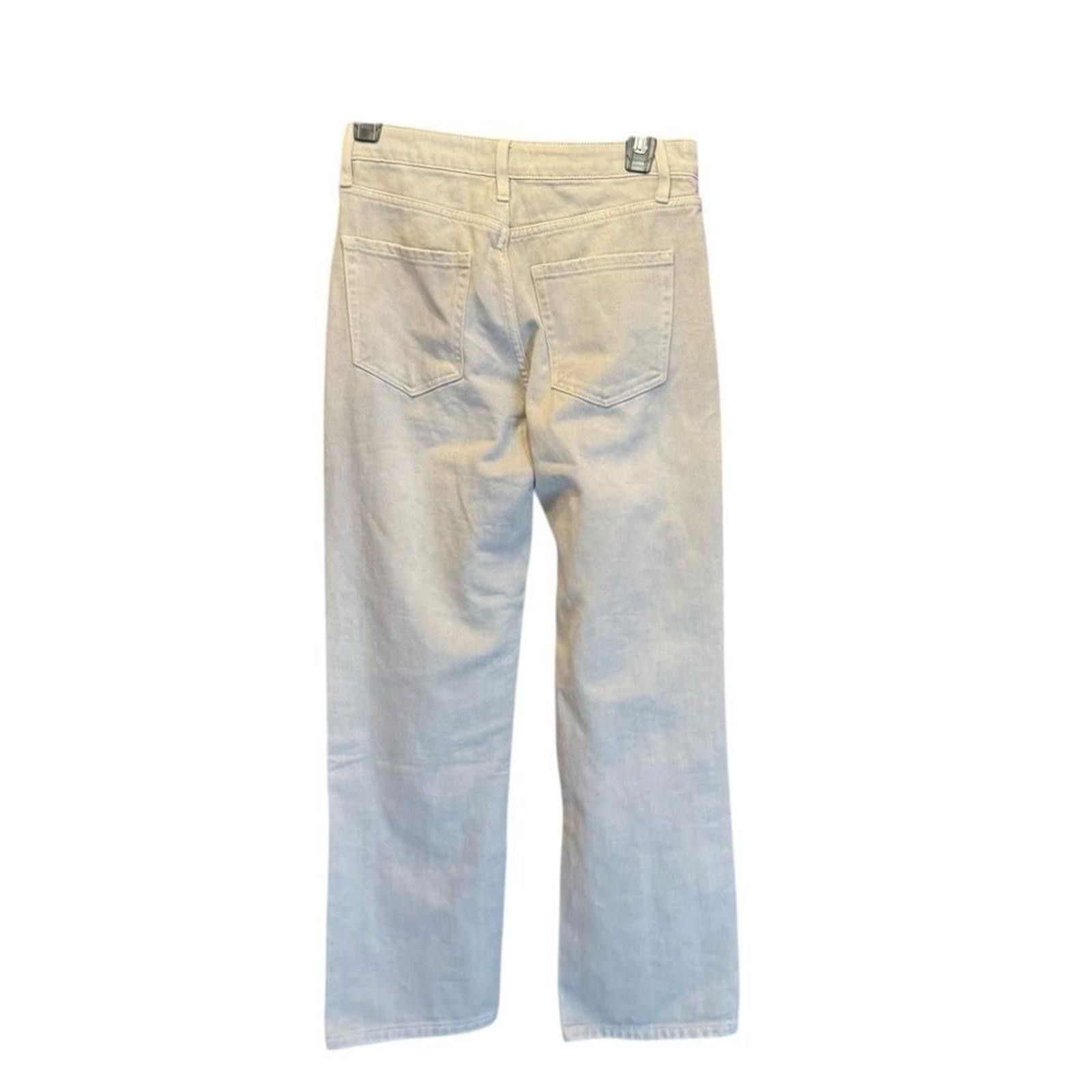 Velvet Vervet. Rocky Barrel Cream-Colored High-Waist Jeans Size 25. Size 25" / US 0 / IT 36 - 10 Thumbnail