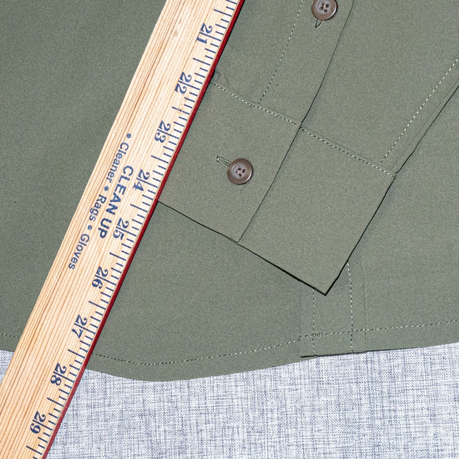 Ministry of Supply XS Pace Poplin Overshirt in Olive Green